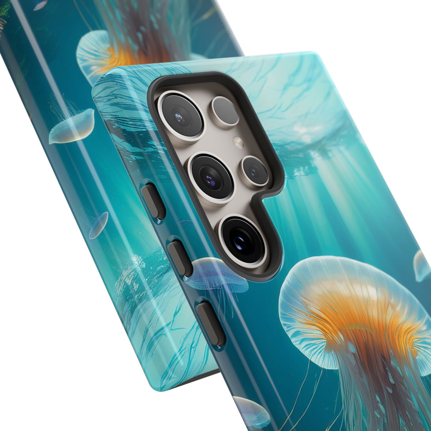 Elegant Jellyfish Samsung Galaxy Case - Fits Galaxy S23, S22, S21, S20, S10, Note 20, Note 10 - Unique Ocean-Inspired Phone Cover Gift