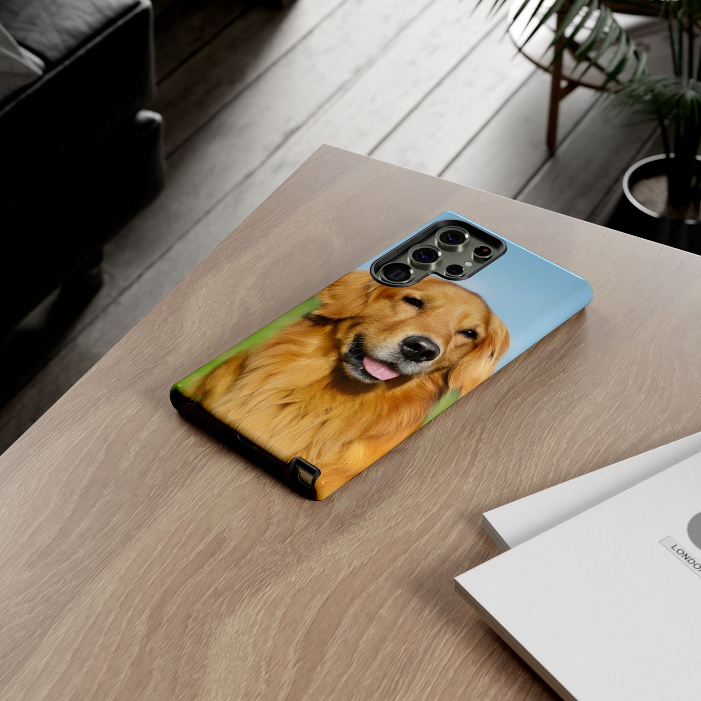 Golden Retriever Samsung Galaxy Case - Fits Galaxy S23, S22, S21, S20, S10 & More - Cute Dog Lover Gift - Durable Protective Phone Cover