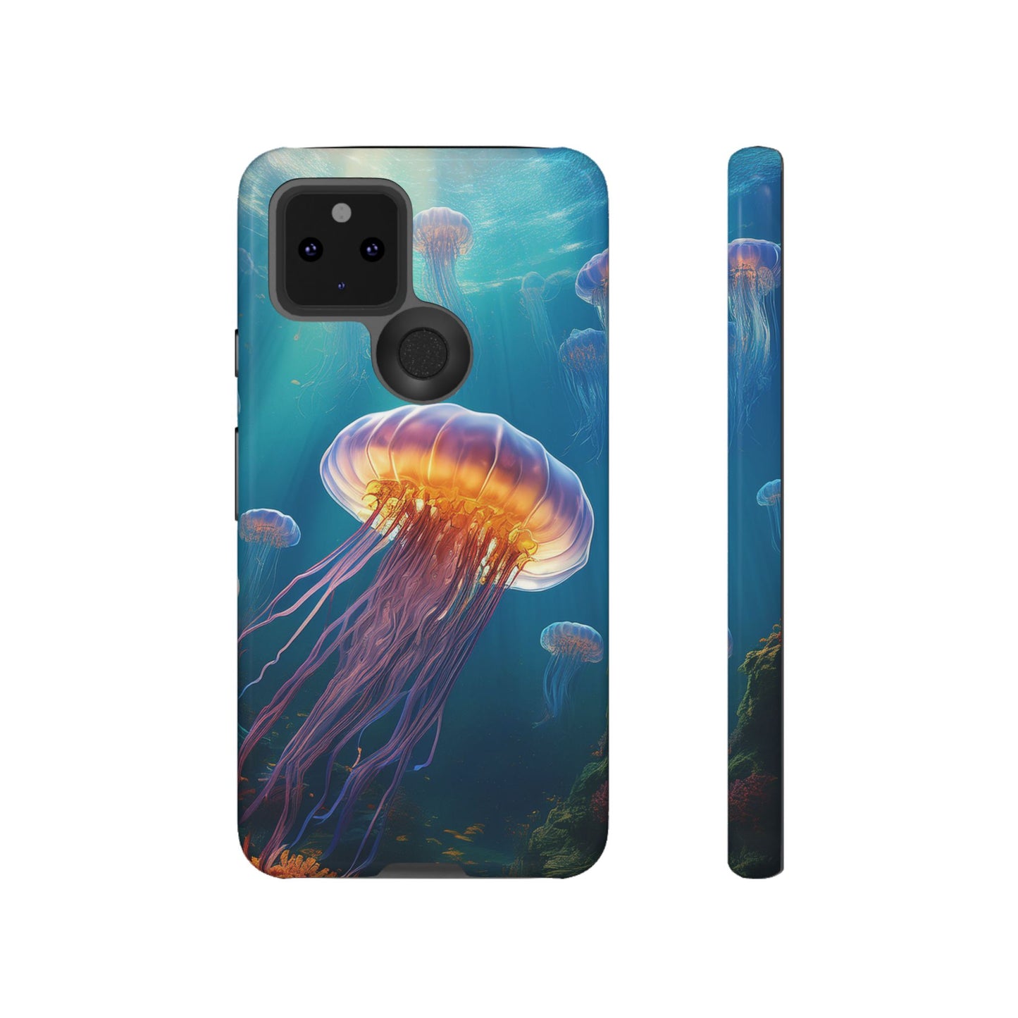 Mesmerizing Jellyfish Google Pixel Case - Fits Pixel 8 Pro, Pixel 8, Pixel 7, Pixel 6 Pro, Pixel 6, Pixel 5 5G - Ocean-Inspired Phone Cover