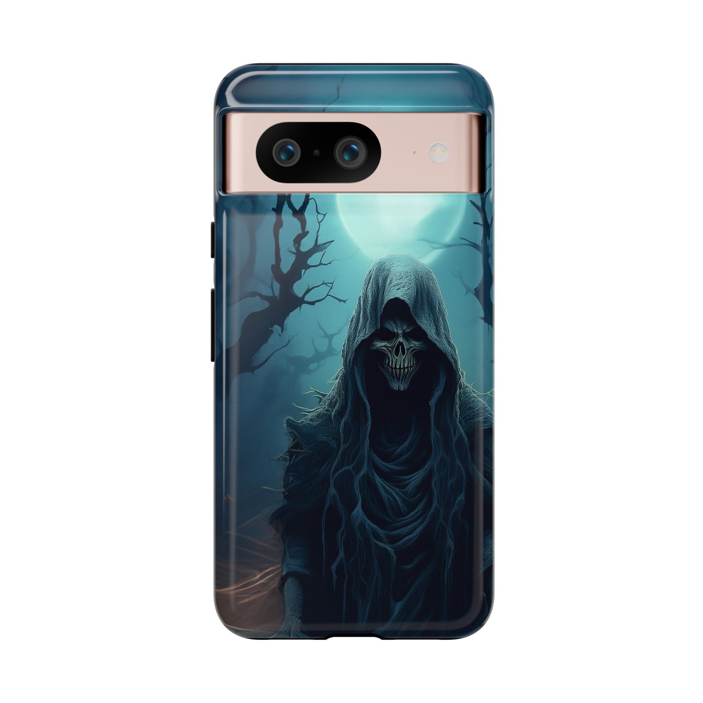 Horror Reaper iPhone Samsung Google Phone Case - Dark and Mysterious Design for Thrill Seekers