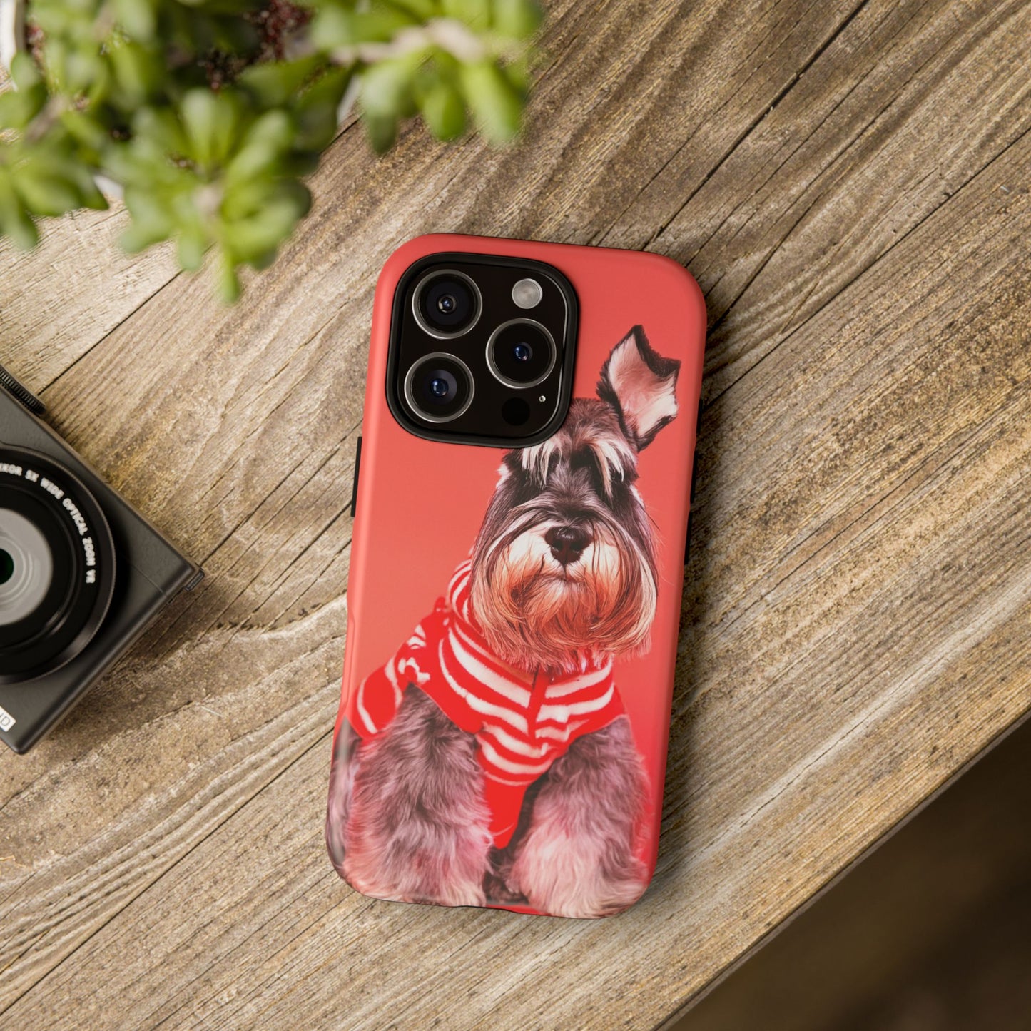 Schnauzer Dog iPhone Case - Fits iPhone 8, X, XR, 11, 12, 13, 14, 15, 16 Pro, Plus, Max & Mini - Cute Pet Lover Gift - Durable Cover