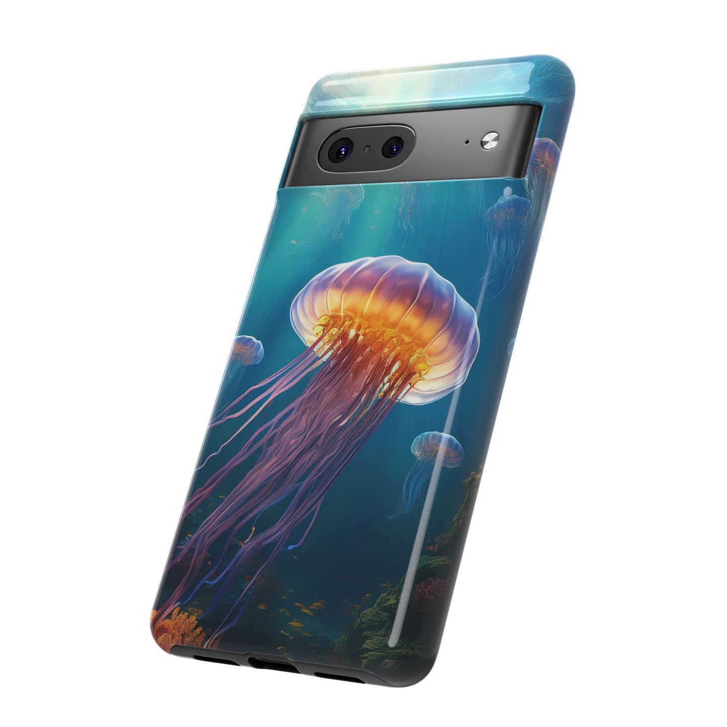Mesmerizing Jellyfish Google Pixel Case - Fits Pixel 8 Pro, Pixel 8, Pixel 7, Pixel 6 Pro, Pixel 6, Pixel 5 5G - Ocean-Inspired Phone Cover