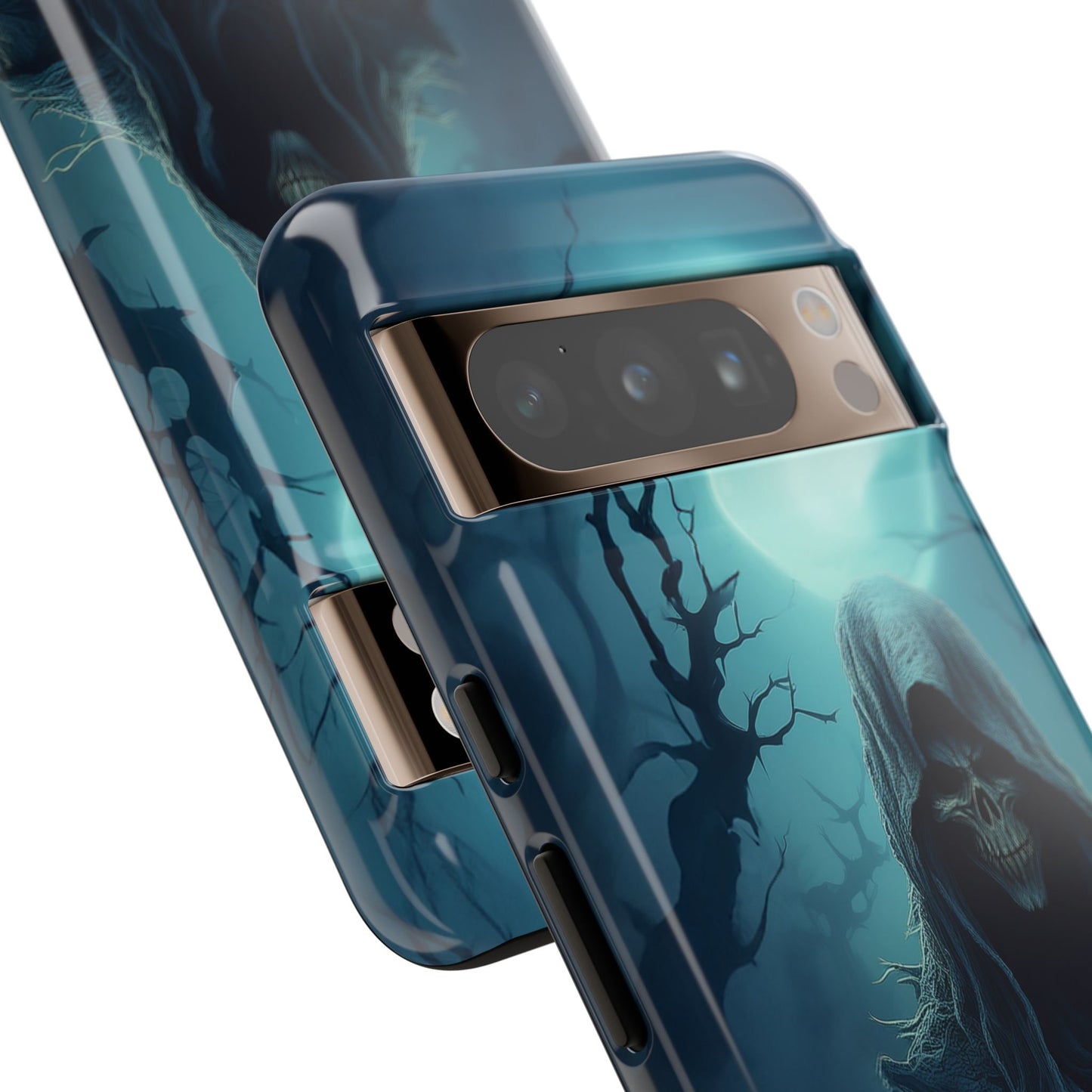 Horror Reaper iPhone Samsung Google Phone Case - Dark and Mysterious Design for Thrill Seekers