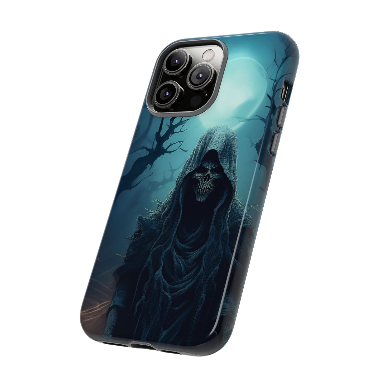 Horror Reaper iPhone Samsung Google Phone Case - Dark and Mysterious Design for Thrill Seekers