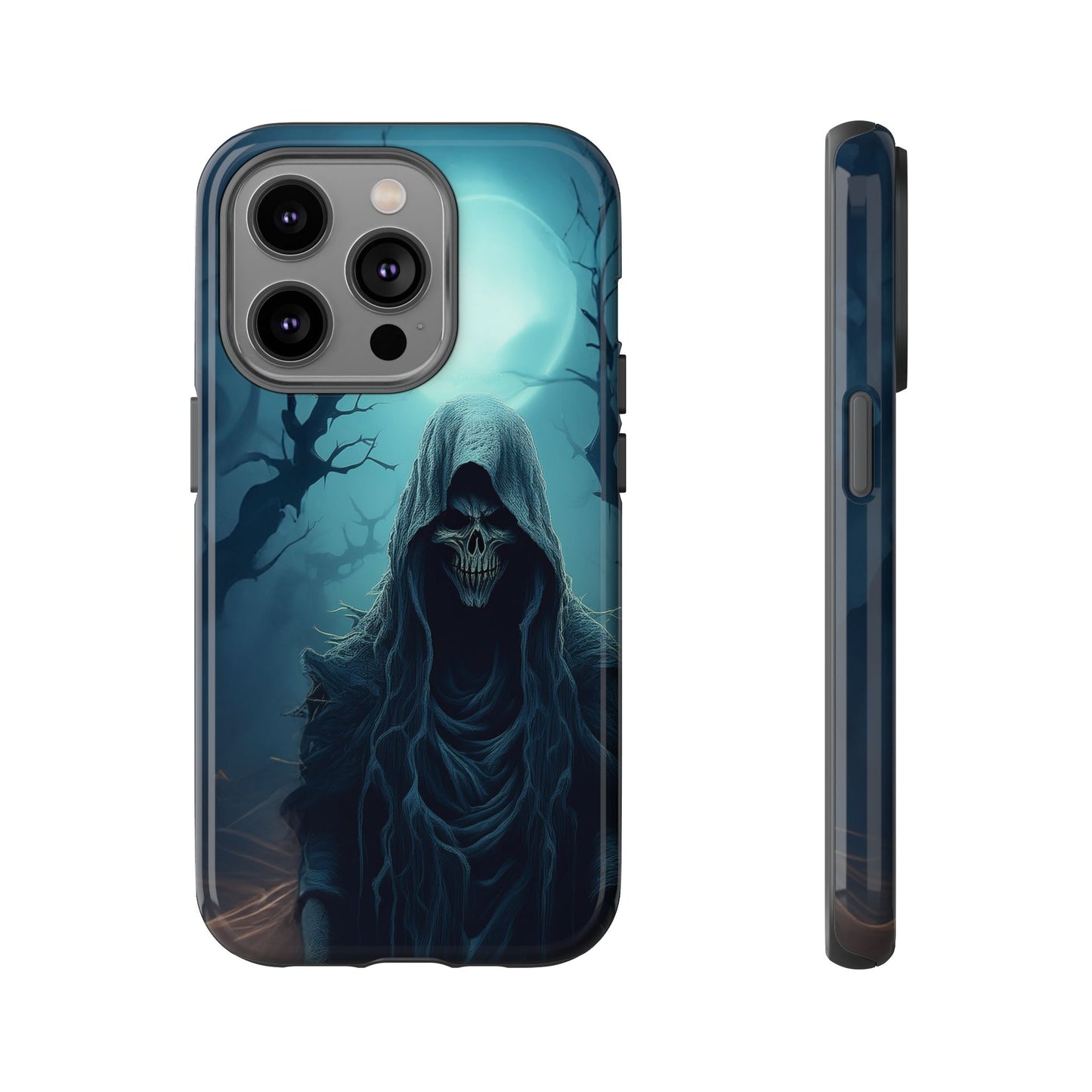 Horror Reaper iPhone Samsung Google Phone Case - Dark and Mysterious Design for Thrill Seekers