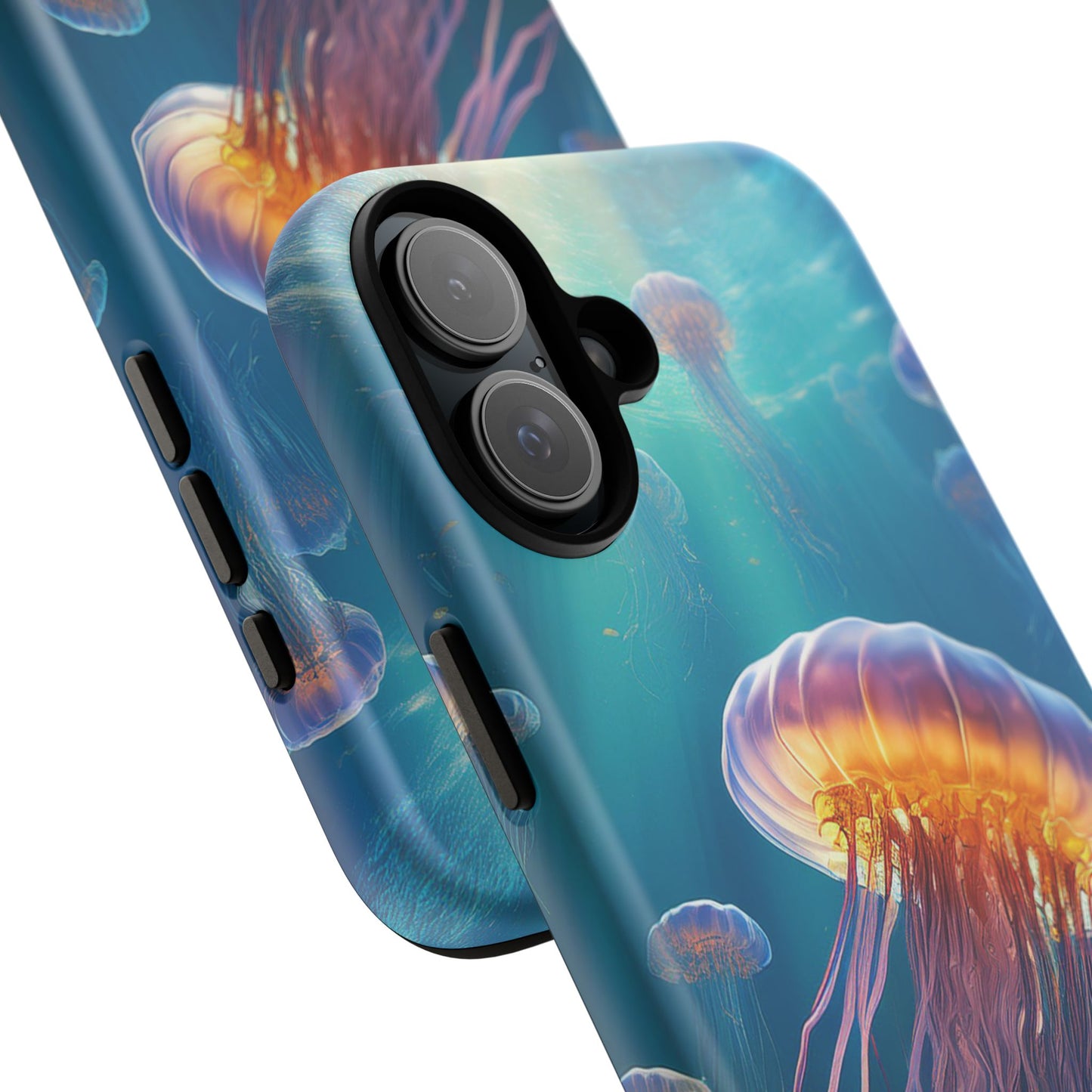 Vibrant Jellyfish iPhone Case - Fits iPhone 8, X, XR, 11, 12, 13, 14, 15, 16 Pro, Max, Mini - Stunning Ocean Art Case for iPhone Lovers