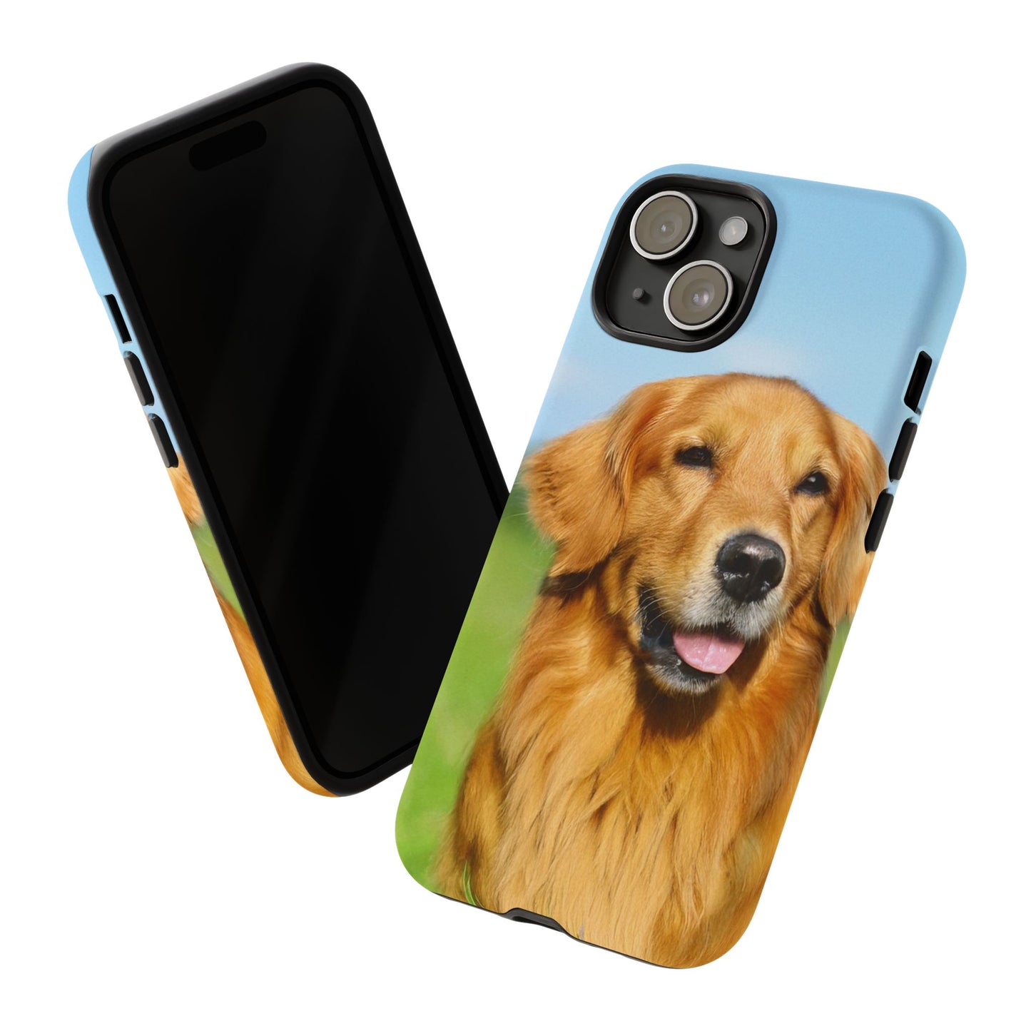 Golden Retriever iPhone Case - Fits iPhone 8, X, XR, 11, 12, 13, 14, 15 & More - Cute Dog Lover Gift - Durable Protective Phone Cover