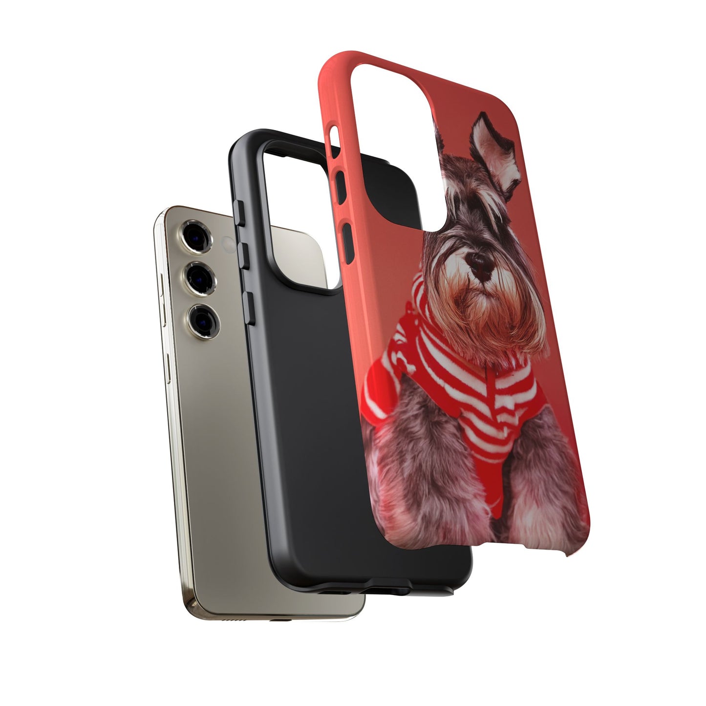 Schnauzer Dog Samsung Galaxy Case - Fits Galaxy S23 Ultra, S23+, S22, S21, S20, S10 - Cute Pet Lover Gift - Durable & Stylish Cover