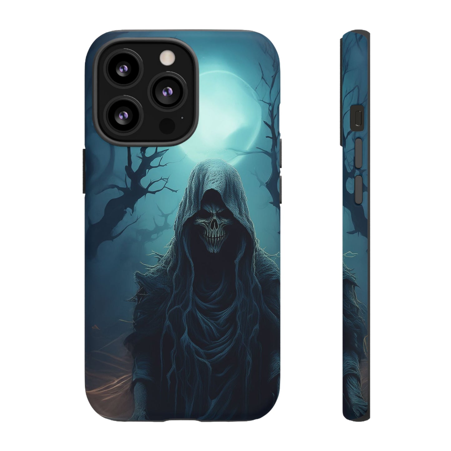 Horror Reaper iPhone Samsung Google Phone Case - Dark and Mysterious Design for Thrill Seekers