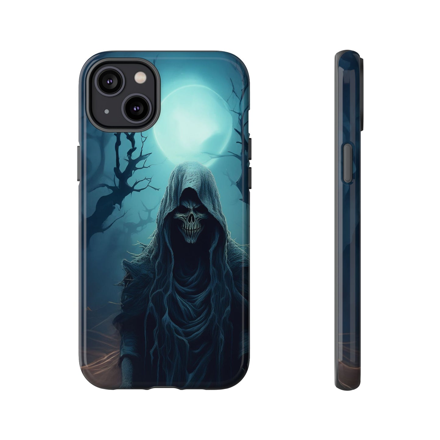 Horror Reaper iPhone Samsung Google Phone Case - Dark and Mysterious Design for Thrill Seekers