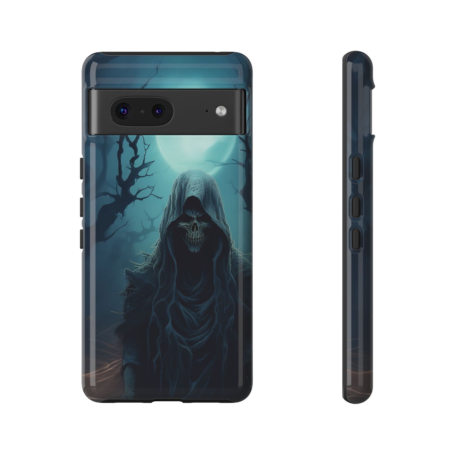 Horror Reaper iPhone Samsung Google Phone Case - Dark and Mysterious Design for Thrill Seekers