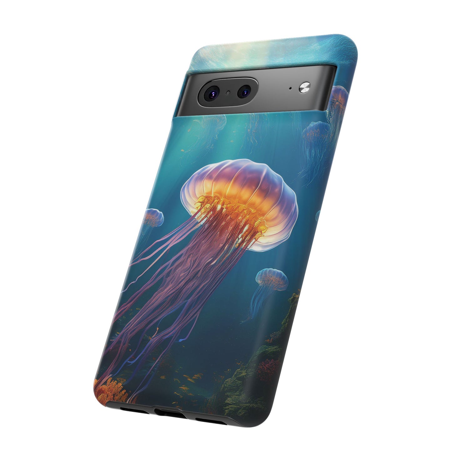 Mesmerizing Jellyfish Google Pixel Case - Fits Pixel 8 Pro, Pixel 8, Pixel 7, Pixel 6 Pro, Pixel 6, Pixel 5 5G - Ocean-Inspired Phone Cover