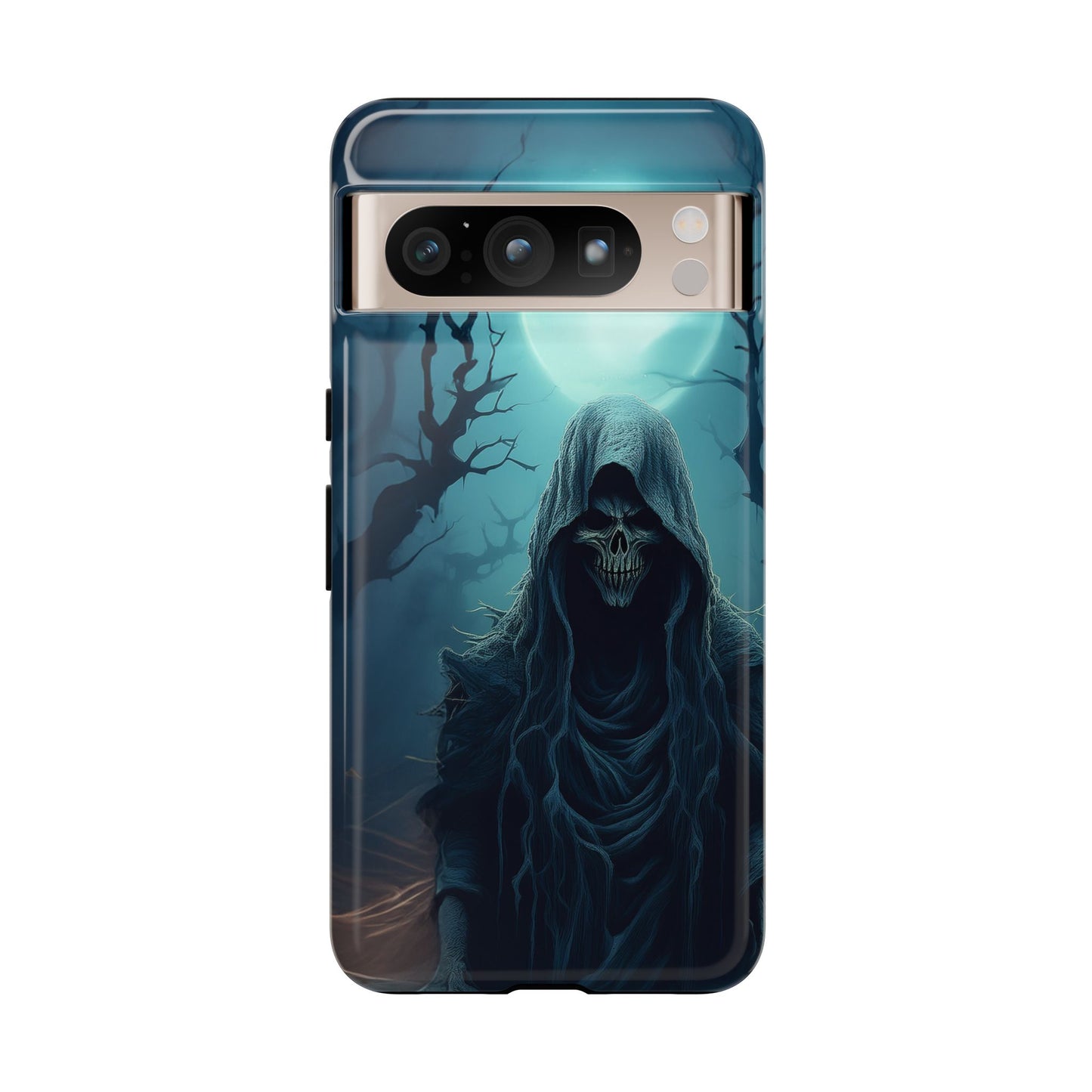 Horror Reaper iPhone Samsung Google Phone Case - Dark and Mysterious Design for Thrill Seekers