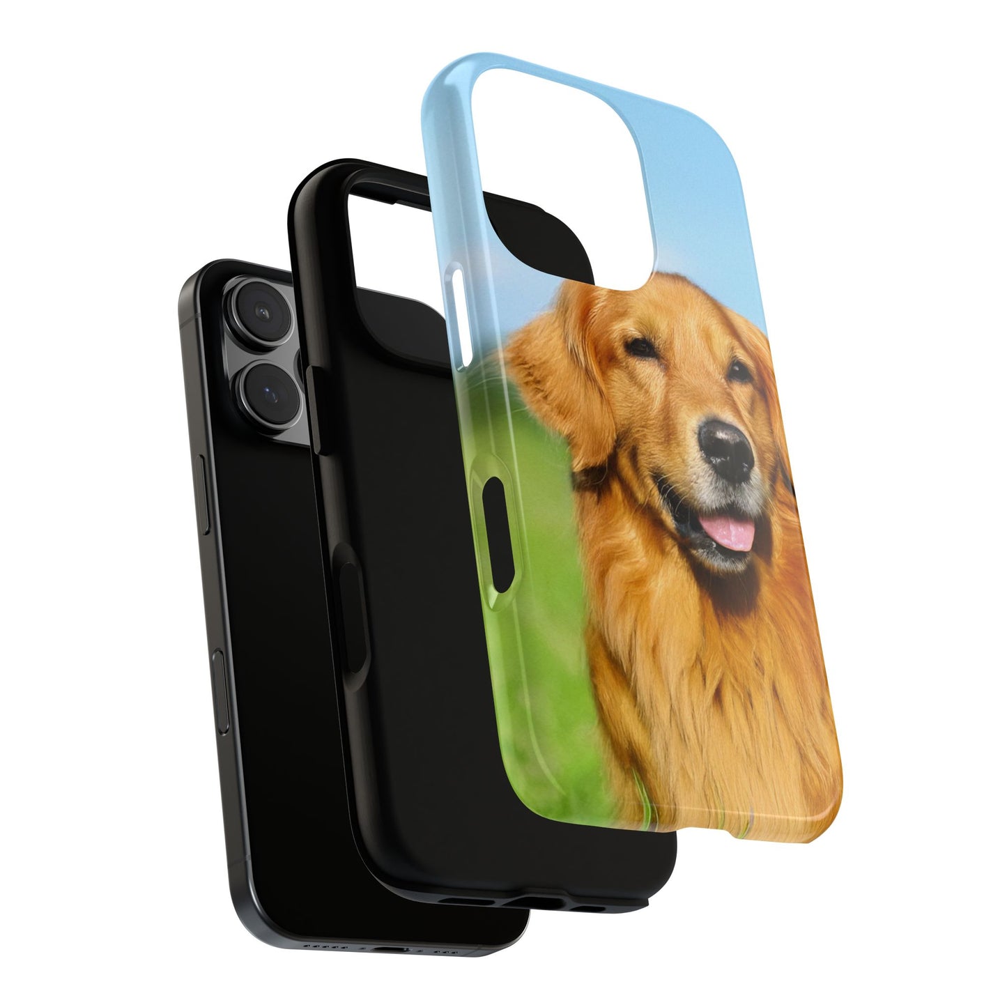 Golden Retriever iPhone Case - Fits iPhone 8, X, XR, 11, 12, 13, 14, 15 & More - Cute Dog Lover Gift - Durable Protective Phone Cover