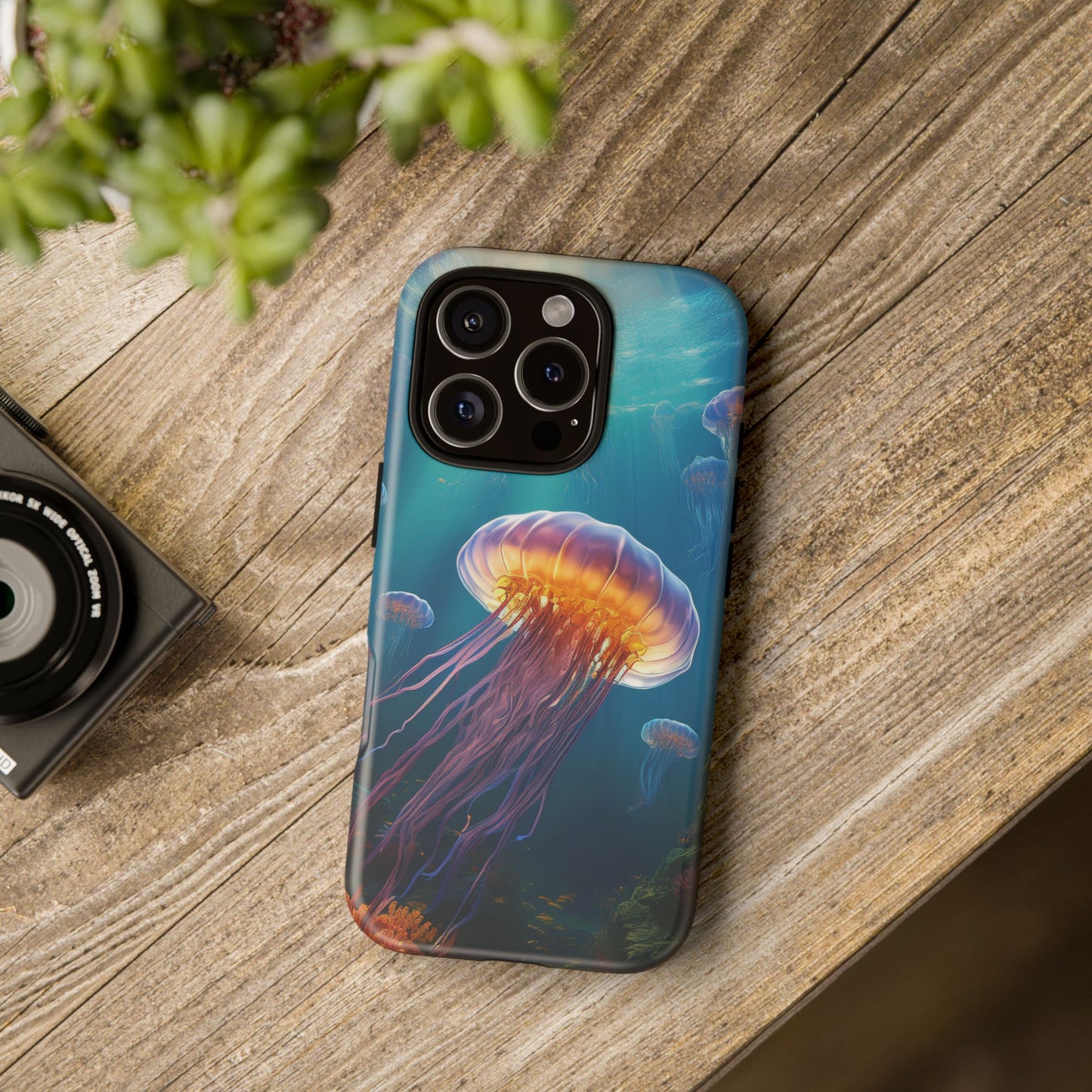 Vibrant Jellyfish iPhone Case - Fits iPhone 8, X, XR, 11, 12, 13, 14, 15, 16 Pro, Max, Mini - Stunning Ocean Art Case for iPhone Lovers