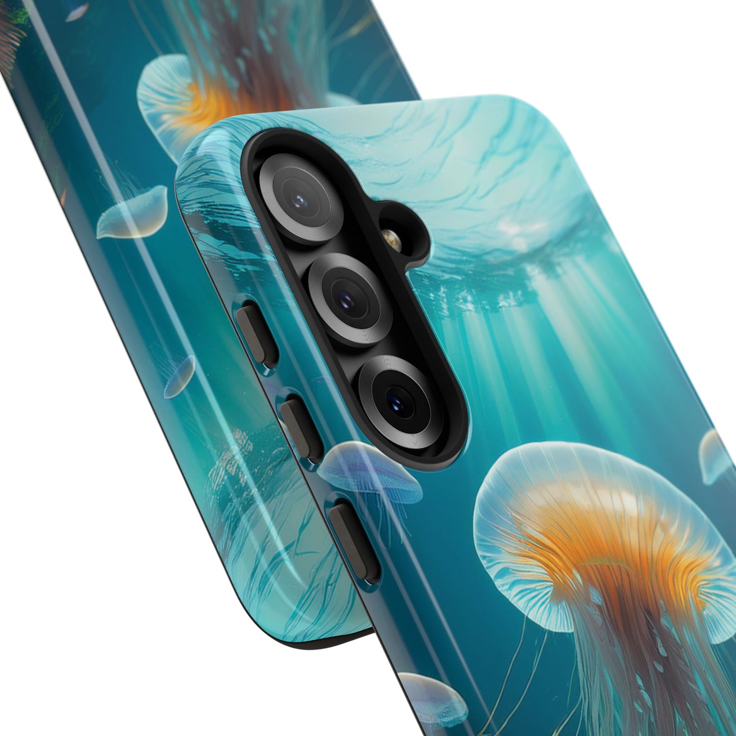 Elegant Jellyfish Samsung Galaxy Case - Fits Galaxy S23, S22, S21, S20, S10, Note 20, Note 10 - Unique Ocean-Inspired Phone Cover Gift