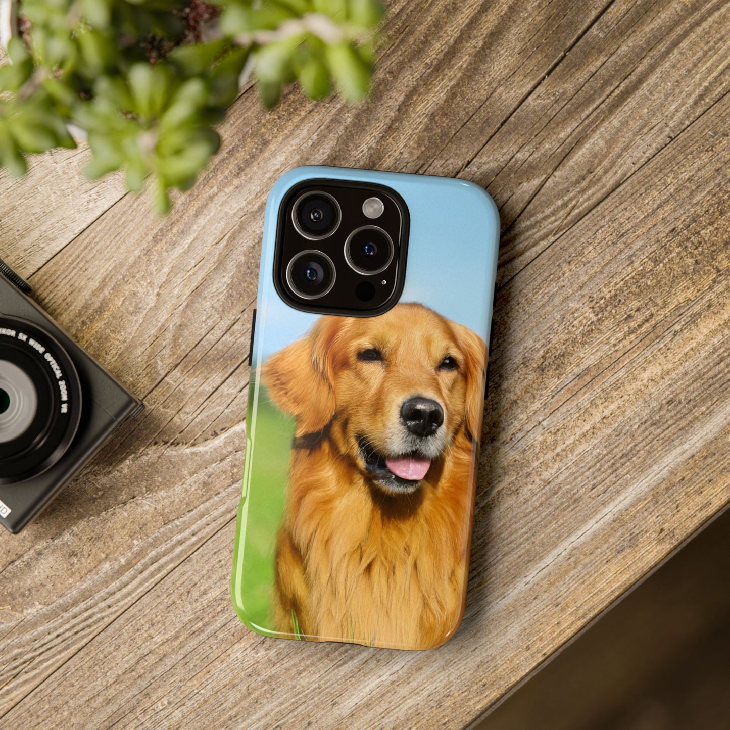 Golden Retriever iPhone Case - Fits iPhone 8, X, XR, 11, 12, 13, 14, 15 & More - Cute Dog Lover Gift - Durable Protective Phone Cover