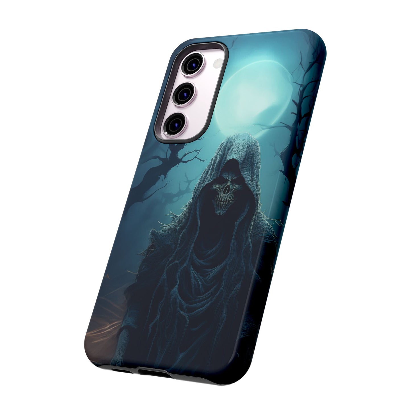 Horror Reaper iPhone Samsung Google Phone Case - Dark and Mysterious Design for Thrill Seekers