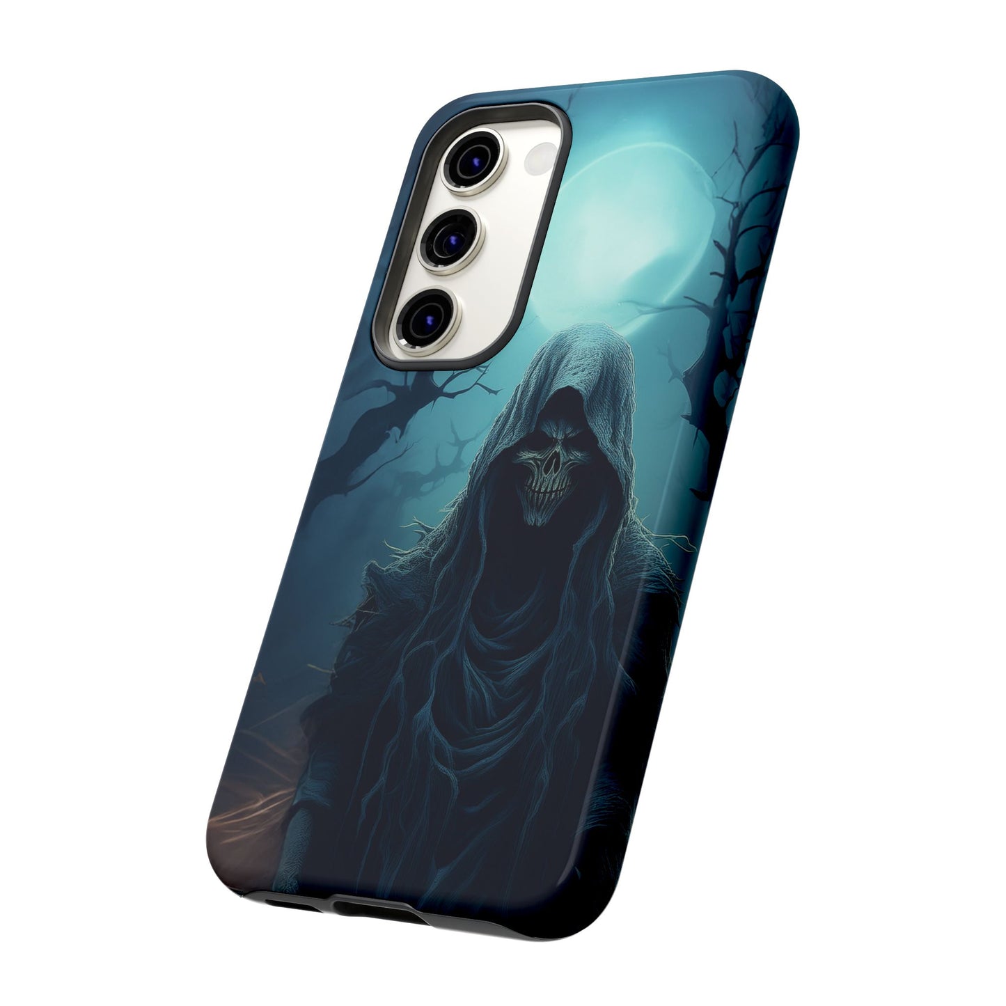 Horror Reaper iPhone Samsung Google Phone Case - Dark and Mysterious Design for Thrill Seekers