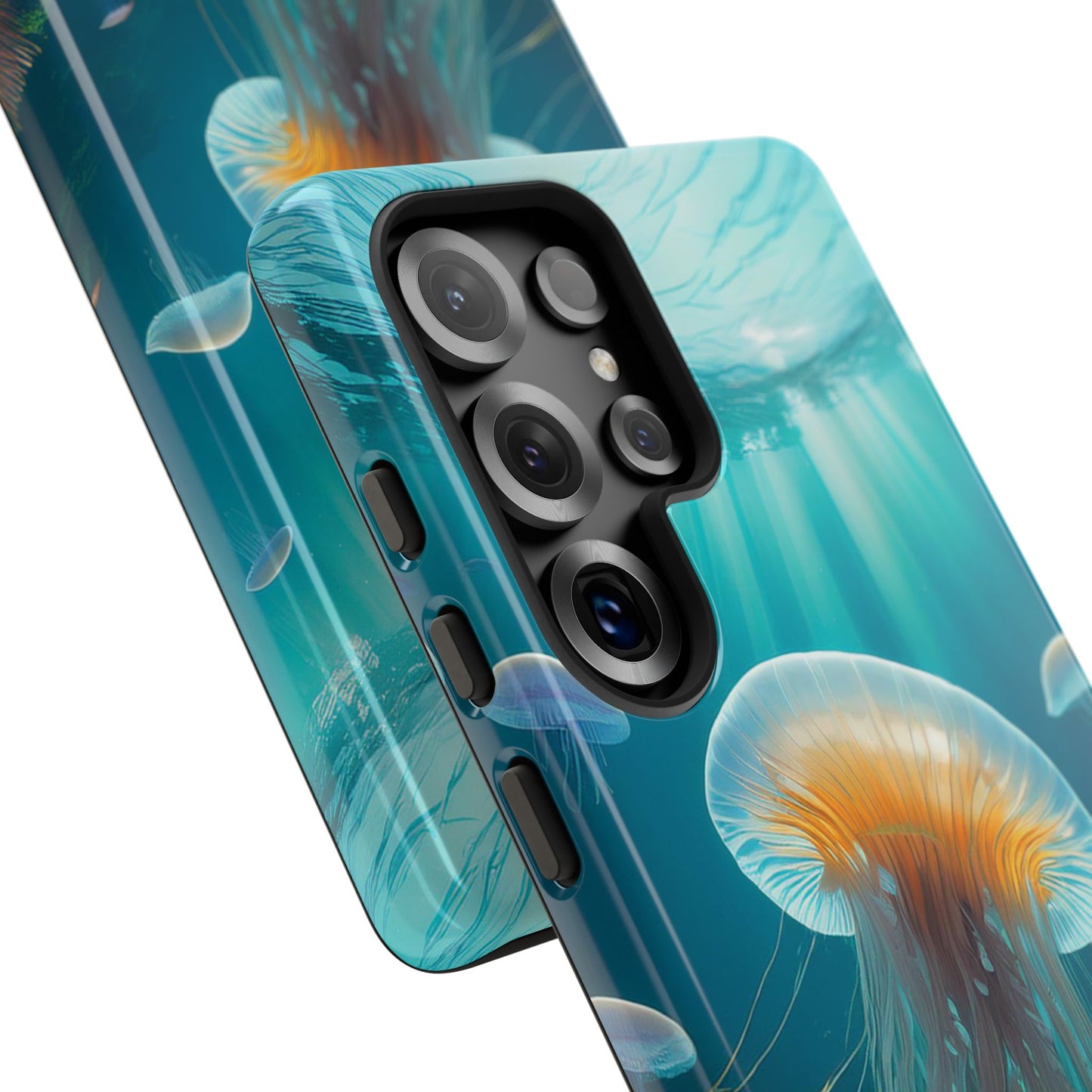 Elegant Jellyfish Samsung Galaxy Case - Fits Galaxy S23, S22, S21, S20, S10, Note 20, Note 10 - Unique Ocean-Inspired Phone Cover Gift