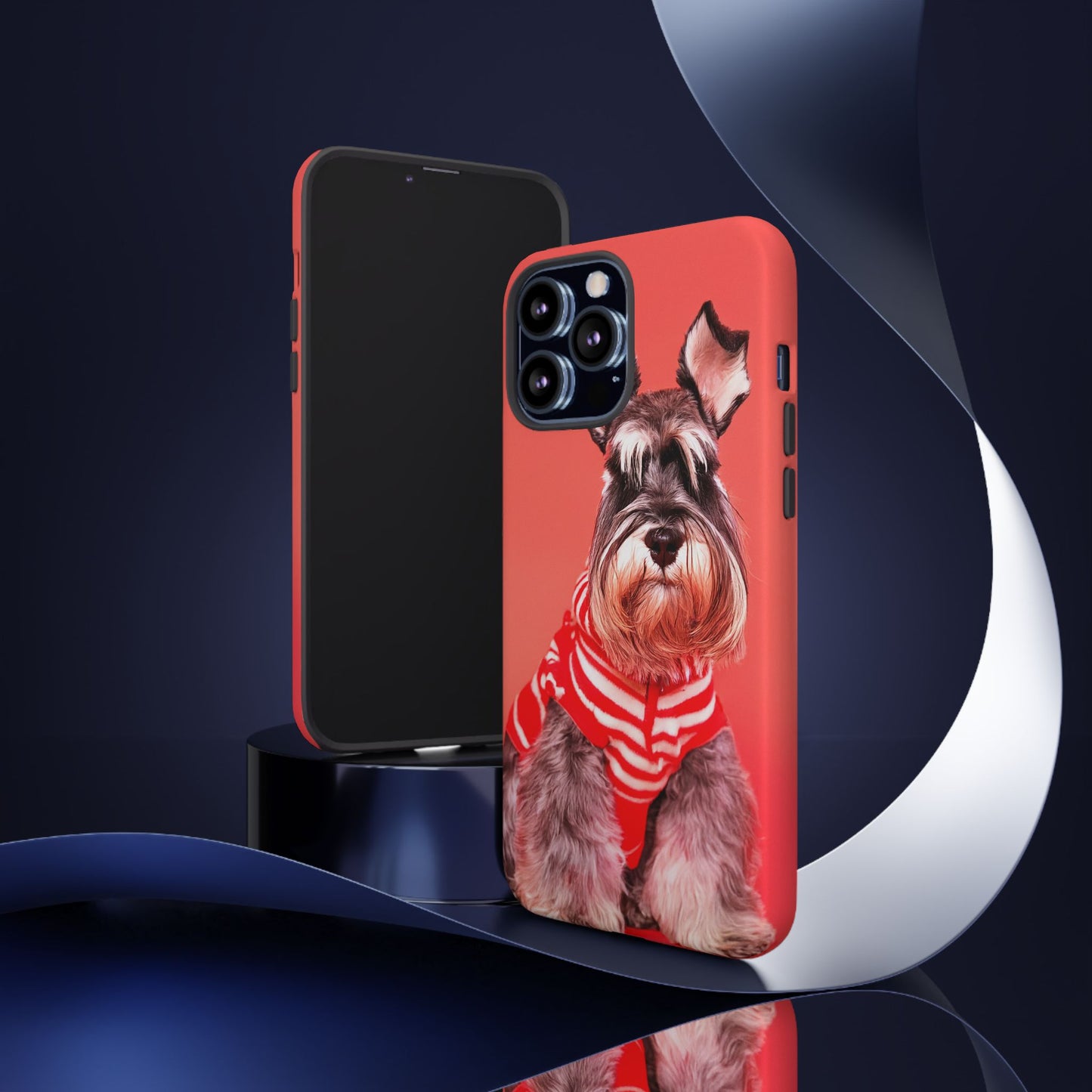 Schnauzer Dog iPhone Case - Fits iPhone 8, X, XR, 11, 12, 13, 14, 15, 16 Pro, Plus, Max & Mini - Cute Pet Lover Gift - Durable Cover