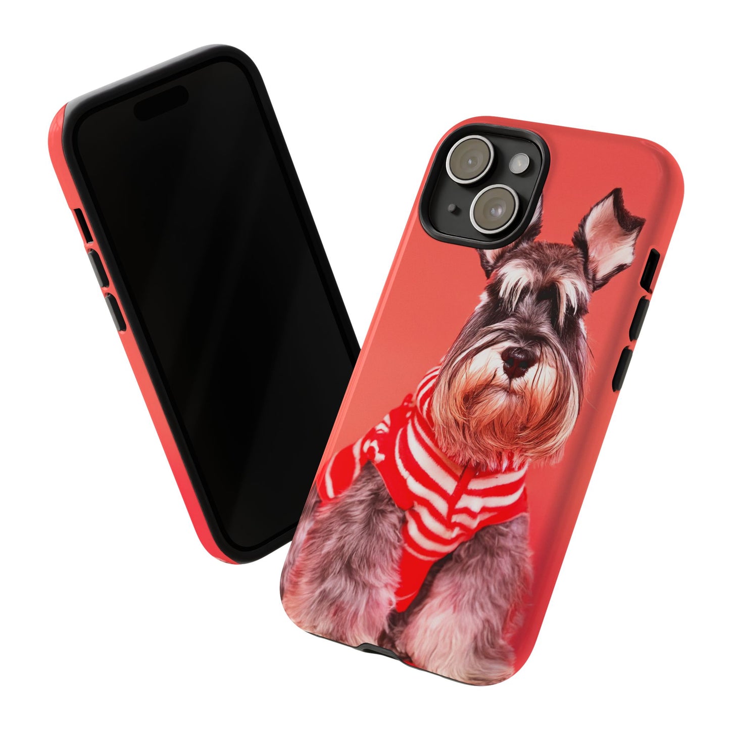 Schnauzer Dog iPhone Case - Fits iPhone 8, X, XR, 11, 12, 13, 14, 15, 16 Pro, Plus, Max & Mini - Cute Pet Lover Gift - Durable Cover