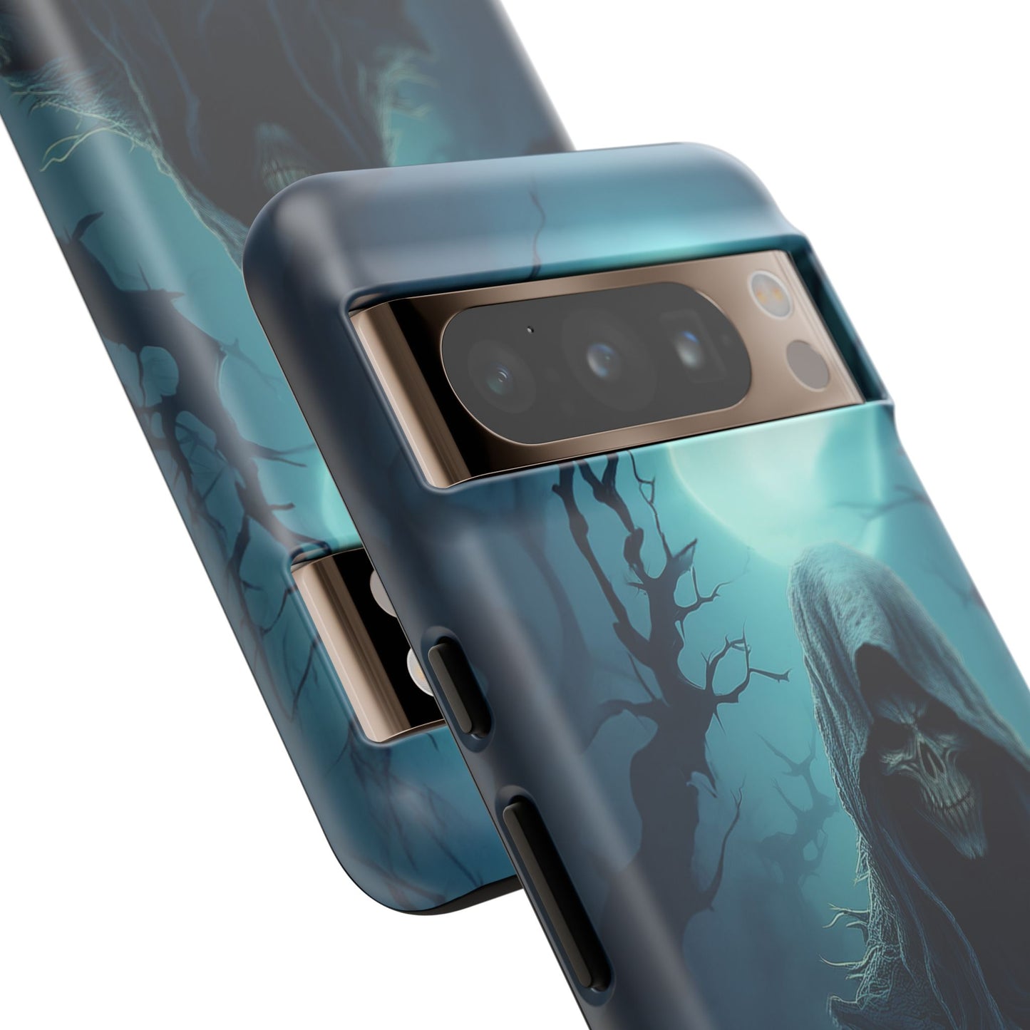 Horror Reaper iPhone Samsung Google Phone Case - Dark and Mysterious Design for Thrill Seekers