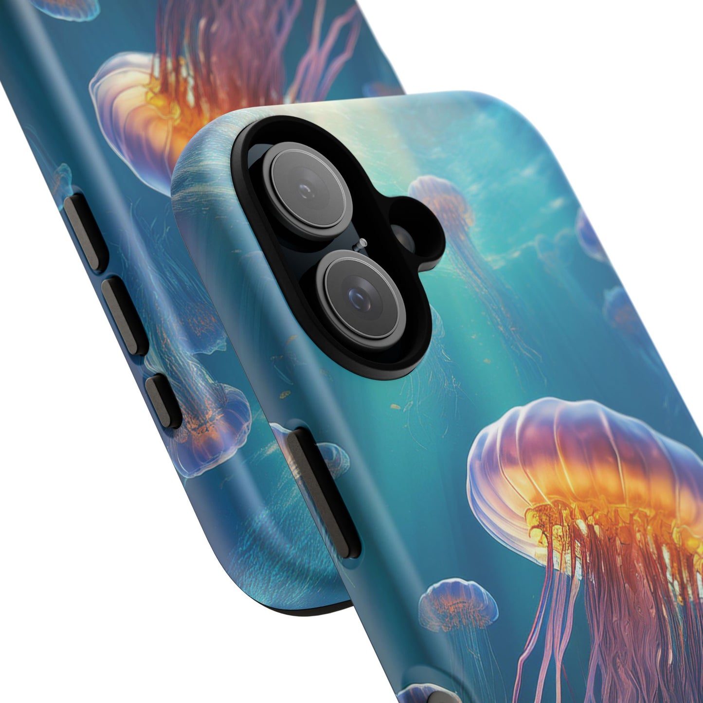 Vibrant Jellyfish iPhone Case - Fits iPhone 8, X, XR, 11, 12, 13, 14, 15, 16 Pro, Max, Mini - Stunning Ocean Art Case for iPhone Lovers