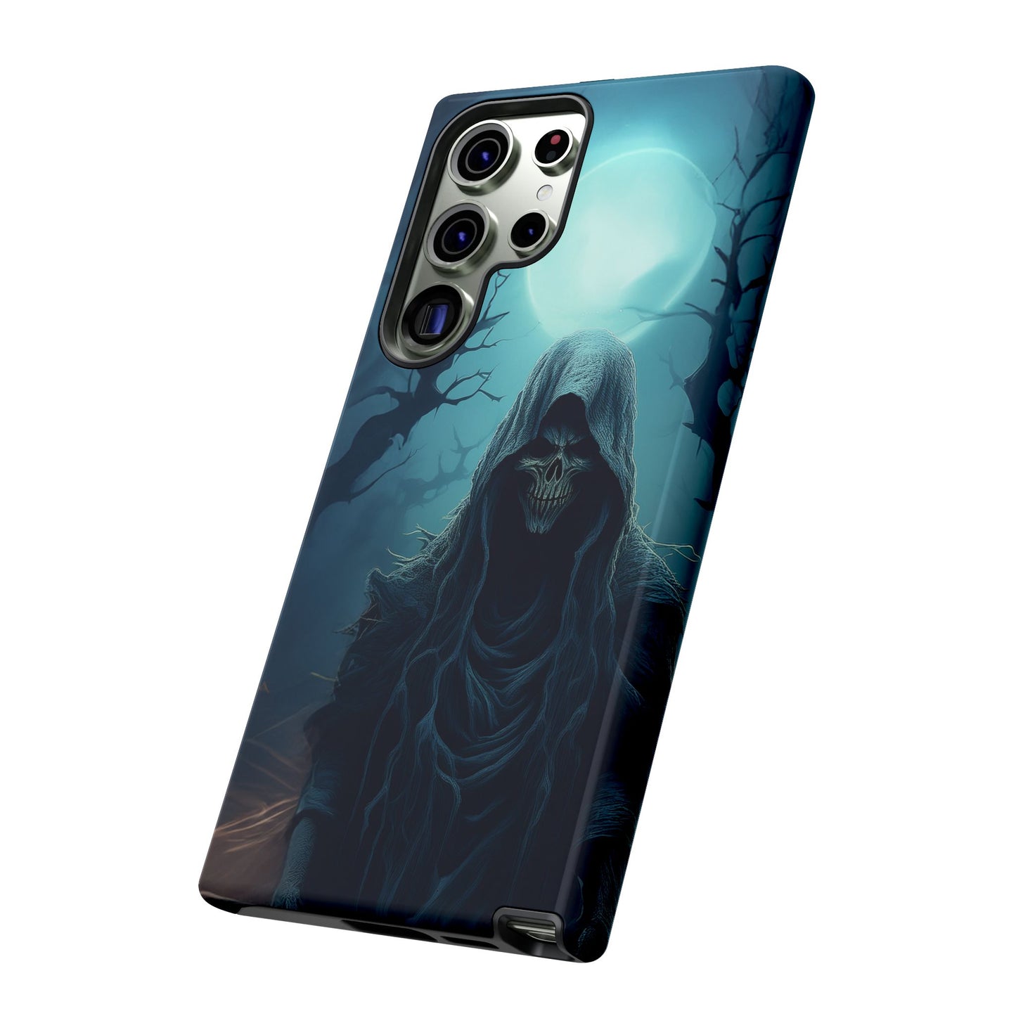 Horror Reaper iPhone Samsung Google Phone Case - Dark and Mysterious Design for Thrill Seekers