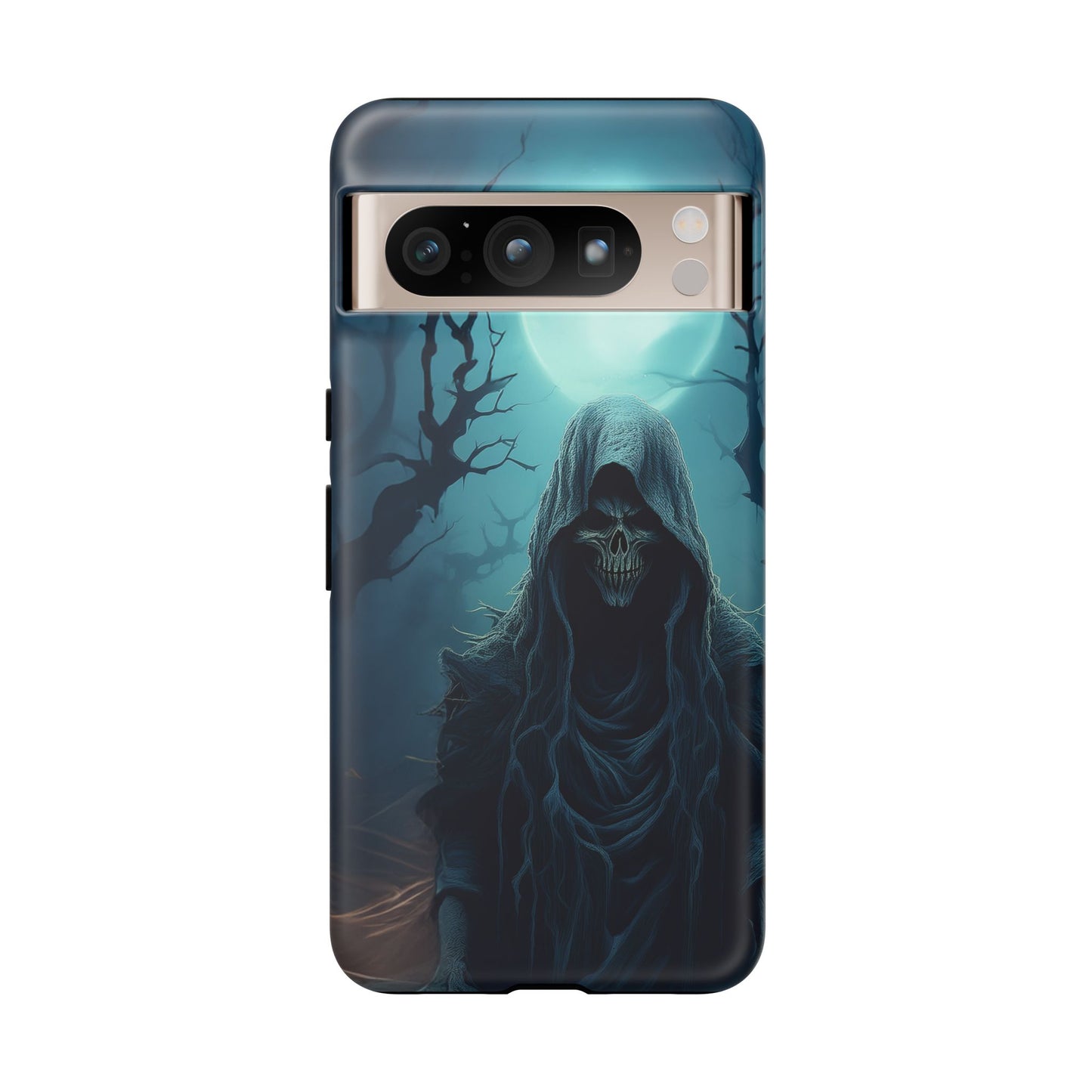 Horror Reaper iPhone Samsung Google Phone Case - Dark and Mysterious Design for Thrill Seekers