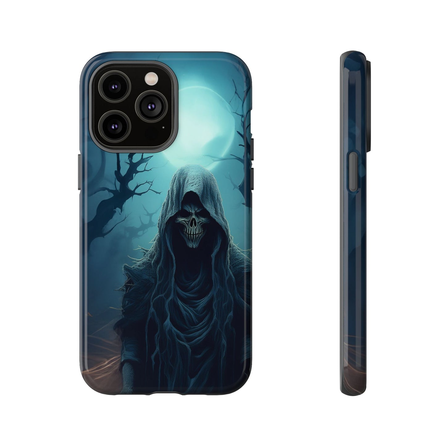 Horror Reaper iPhone Samsung Google Phone Case - Dark and Mysterious Design for Thrill Seekers