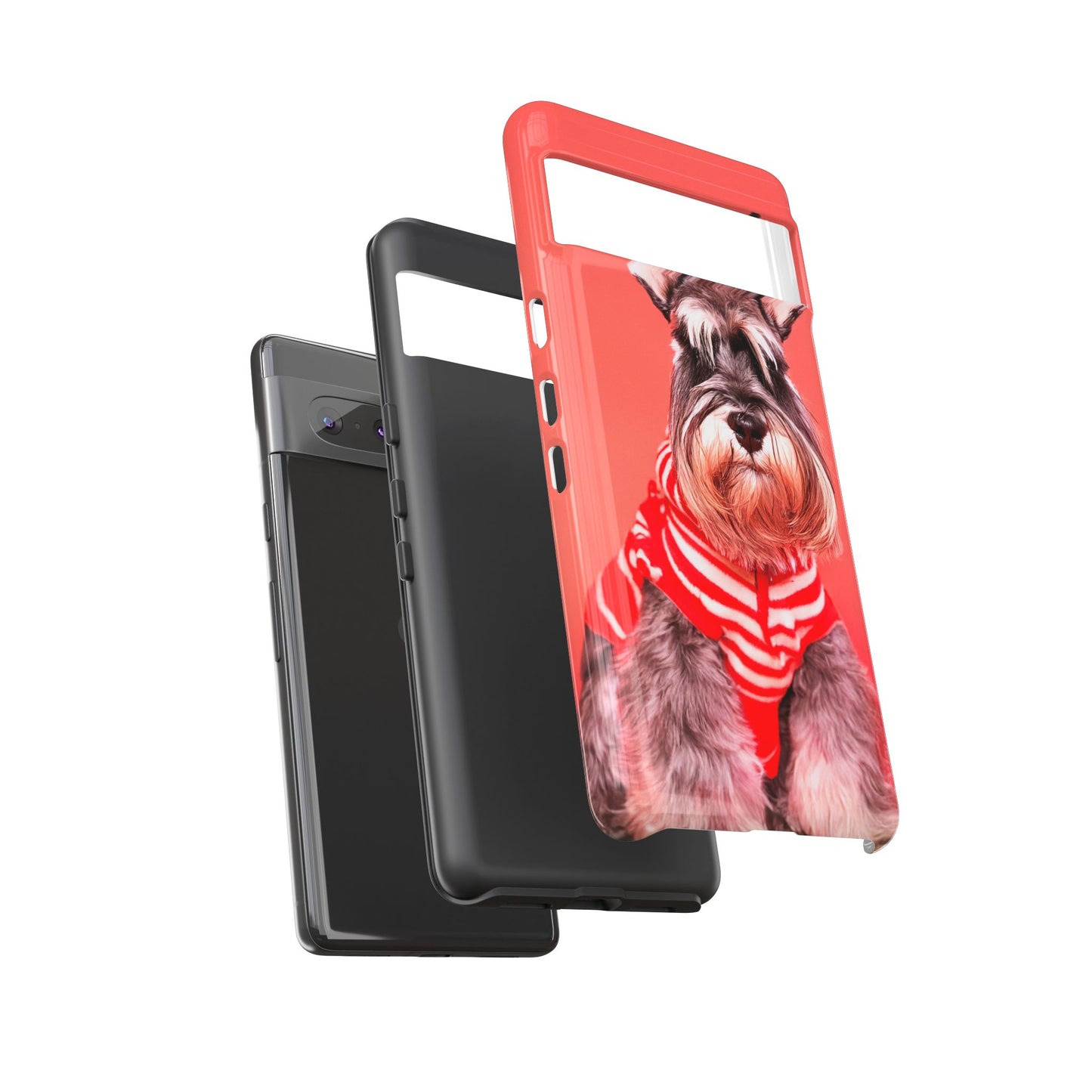 Schnauzer Dog Google Pixel Case - Fits Pixel 8 Pro, Pixel 8, Pixel 7, Pixel 6 Pro, Pixel 6, Pixel 5 5G - Cute Pet Lover Gift - Durable Cover