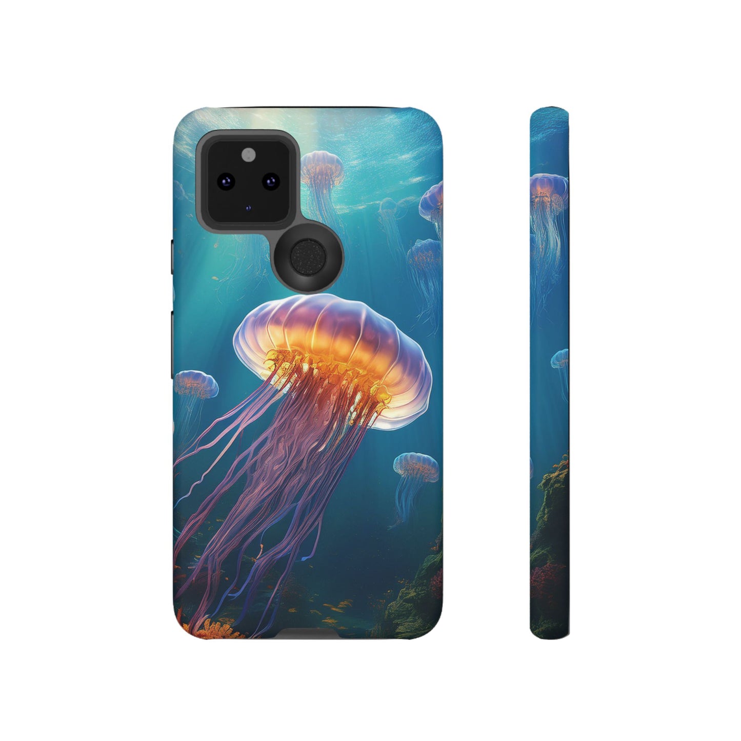 Mesmerizing Jellyfish Google Pixel Case - Fits Pixel 8 Pro, Pixel 8, Pixel 7, Pixel 6 Pro, Pixel 6, Pixel 5 5G - Ocean-Inspired Phone Cover