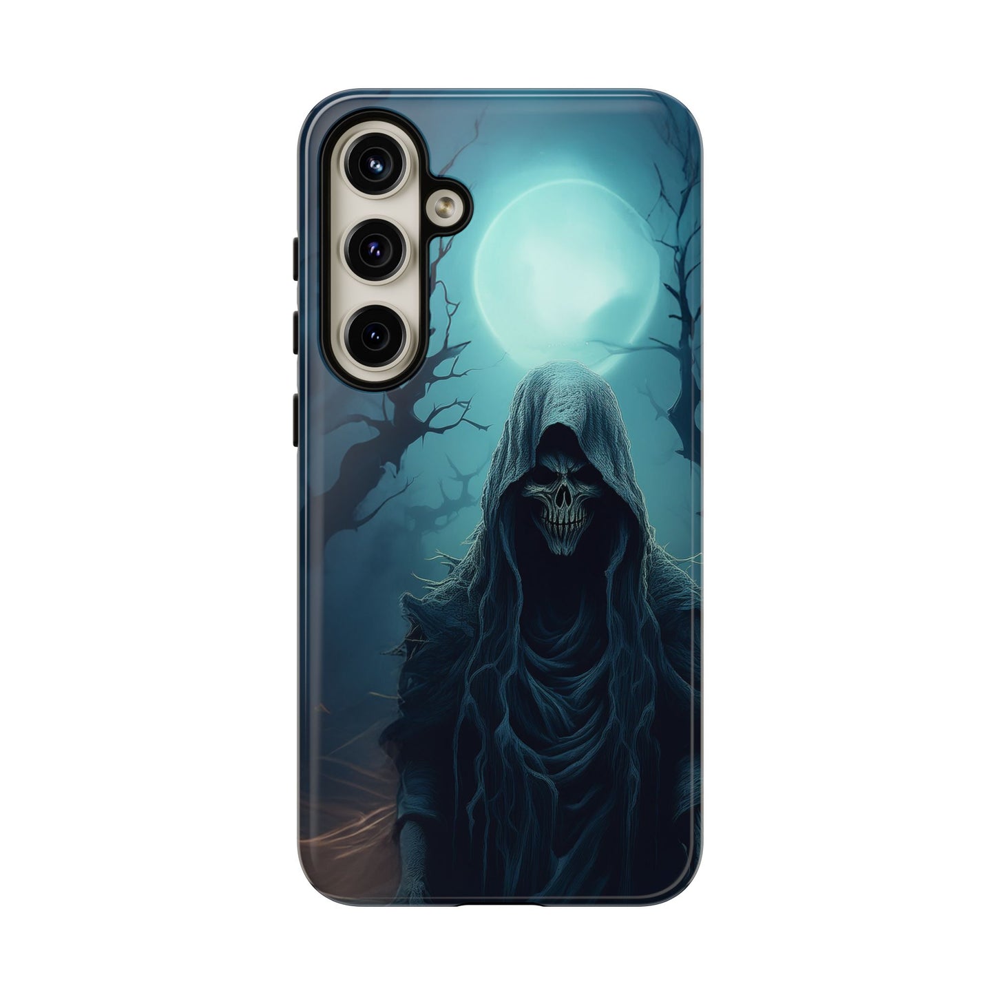 Horror Reaper iPhone Samsung Google Phone Case - Dark and Mysterious Design for Thrill Seekers