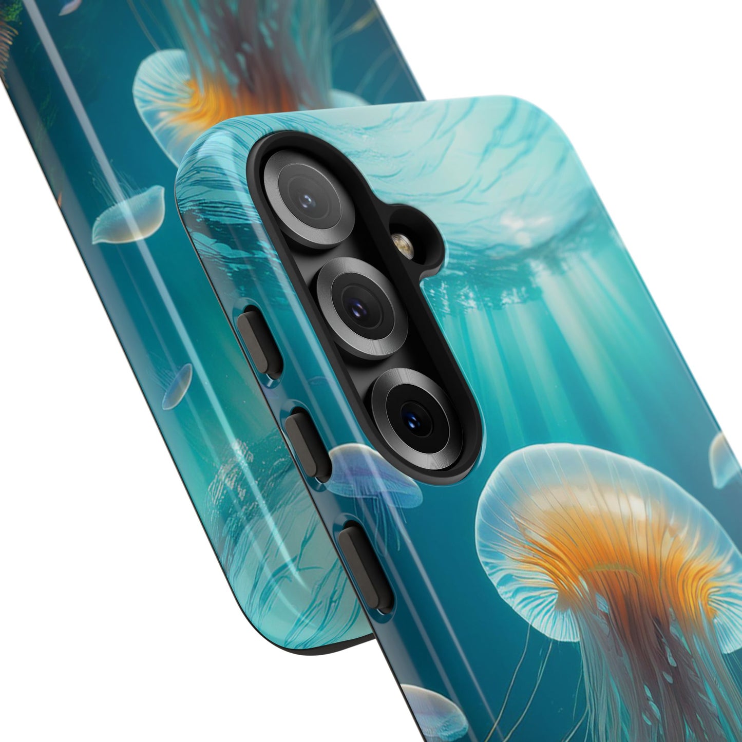 Elegant Jellyfish Samsung Galaxy Case - Fits Galaxy S23, S22, S21, S20, S10, Note 20, Note 10 - Unique Ocean-Inspired Phone Cover Gift