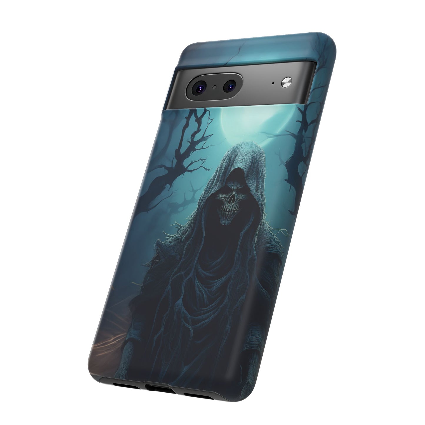 Horror Reaper iPhone Samsung Google Phone Case - Dark and Mysterious Design for Thrill Seekers