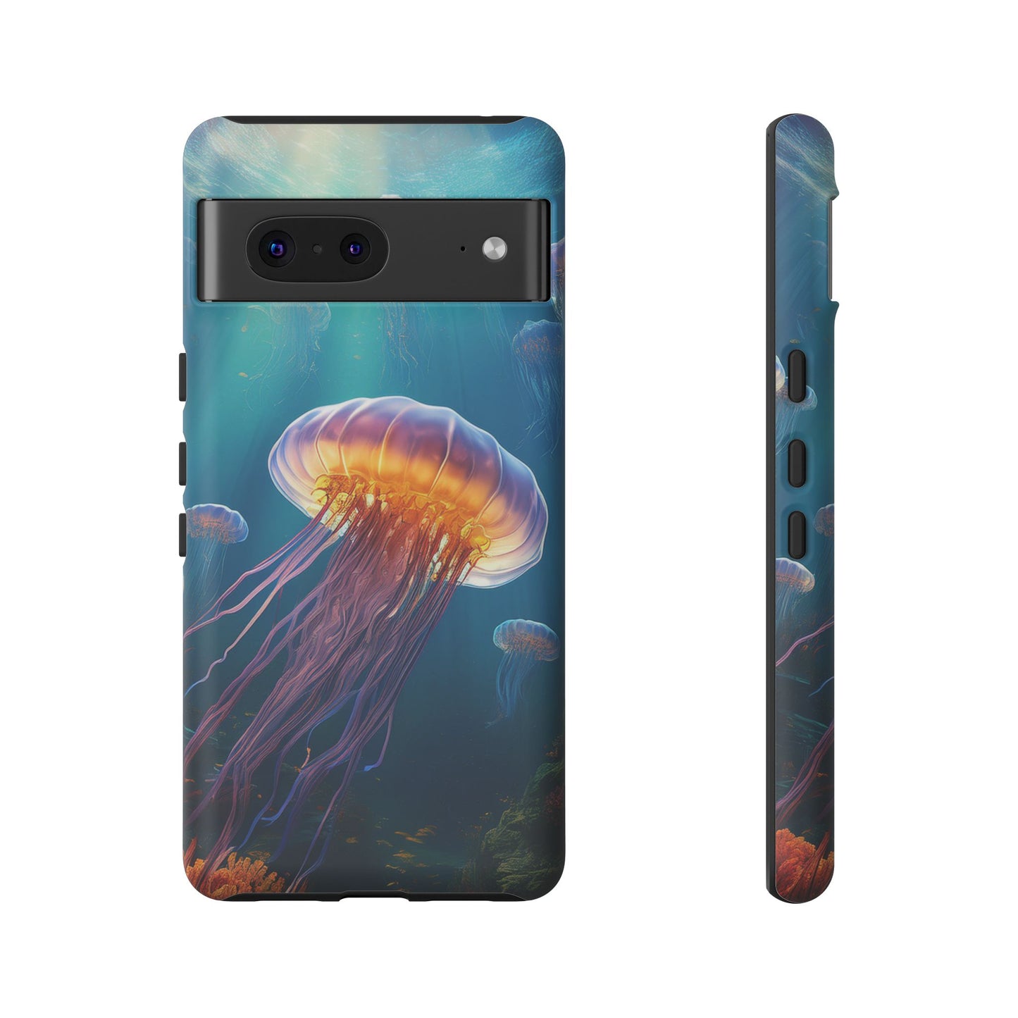 Mesmerizing Jellyfish Google Pixel Case - Fits Pixel 8 Pro, Pixel 8, Pixel 7, Pixel 6 Pro, Pixel 6, Pixel 5 5G - Ocean-Inspired Phone Cover