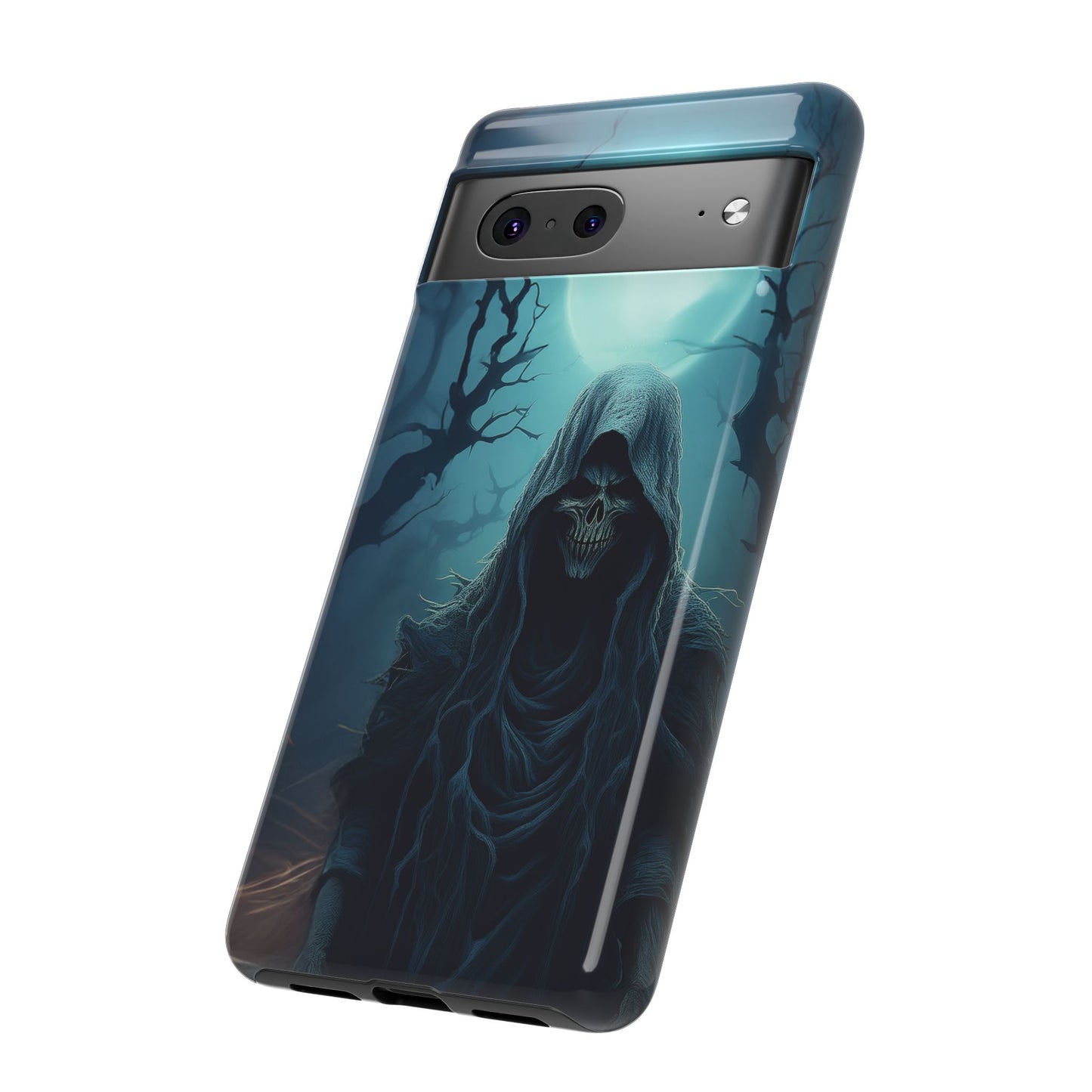 Horror Reaper iPhone Samsung Google Phone Case - Dark and Mysterious Design for Thrill Seekers