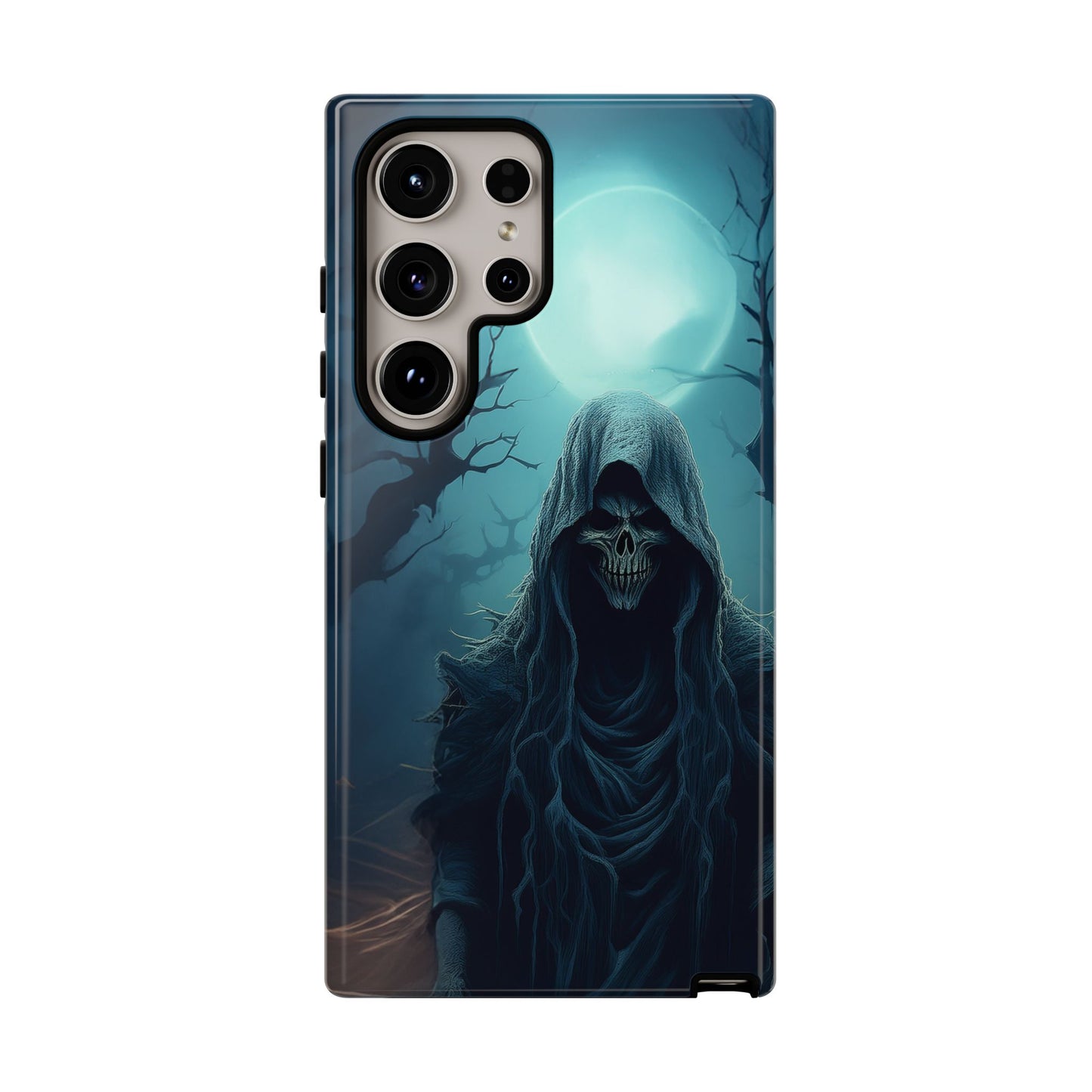 Horror Reaper iPhone Samsung Google Phone Case - Dark and Mysterious Design for Thrill Seekers