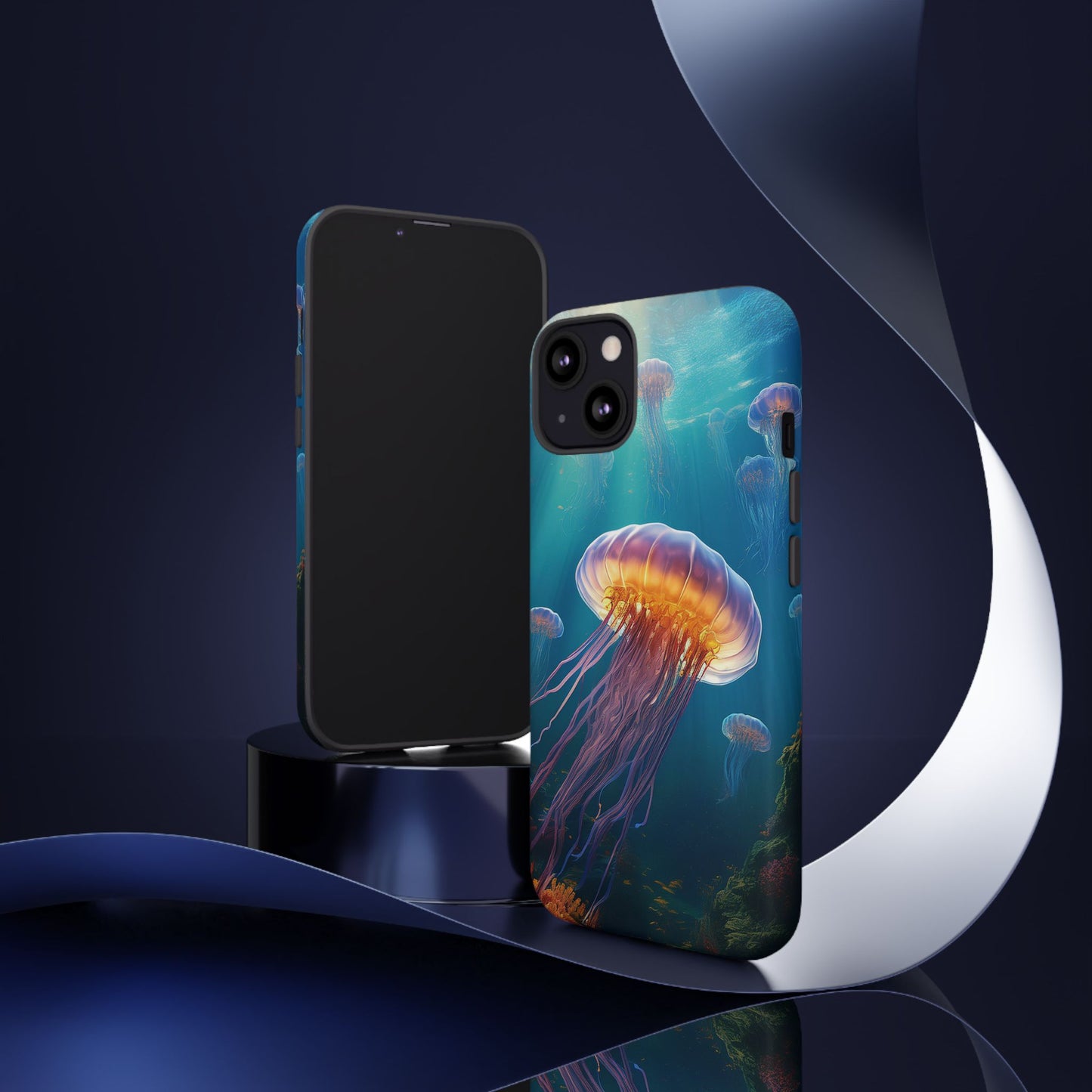 Vibrant Jellyfish iPhone Case - Fits iPhone 8, X, XR, 11, 12, 13, 14, 15, 16 Pro, Max, Mini - Stunning Ocean Art Case for iPhone Lovers