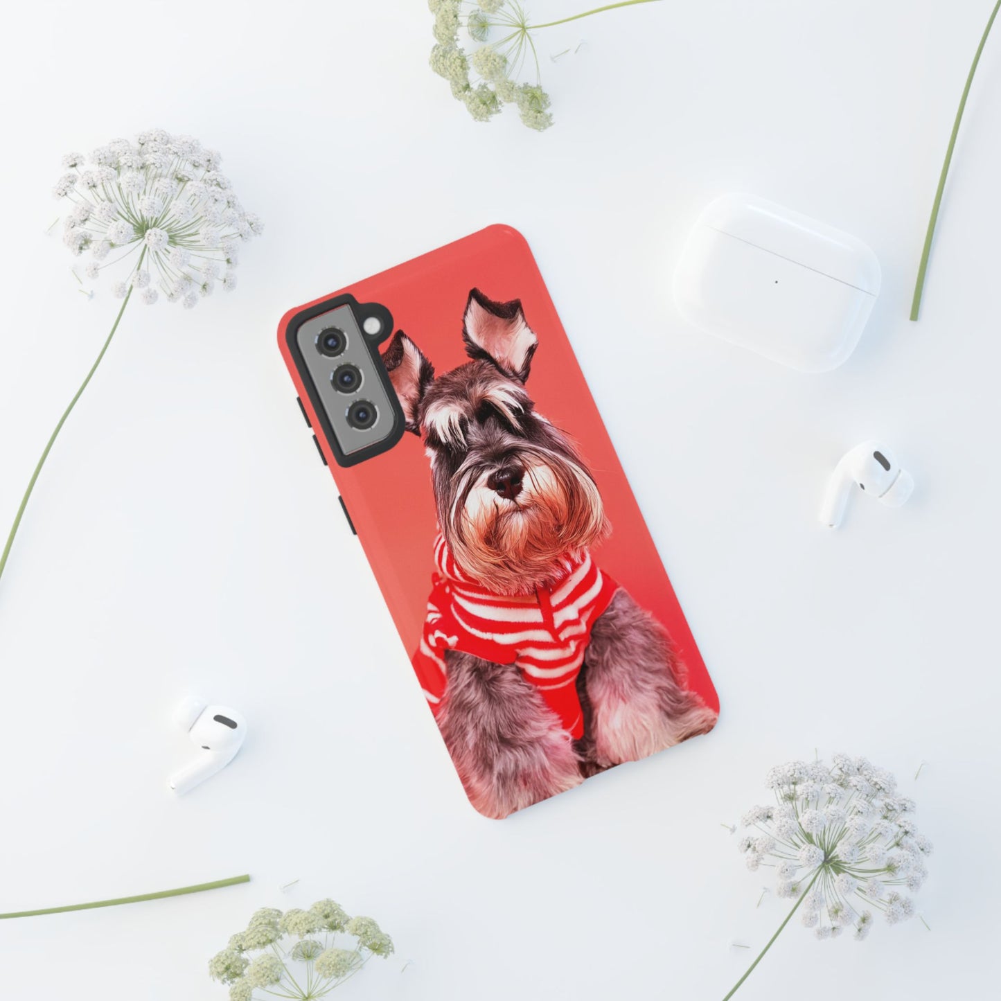 Schnauzer Dog Samsung Galaxy Case - Fits Galaxy S23 Ultra, S23+, S22, S21, S20, S10 - Cute Pet Lover Gift - Durable & Stylish Cover