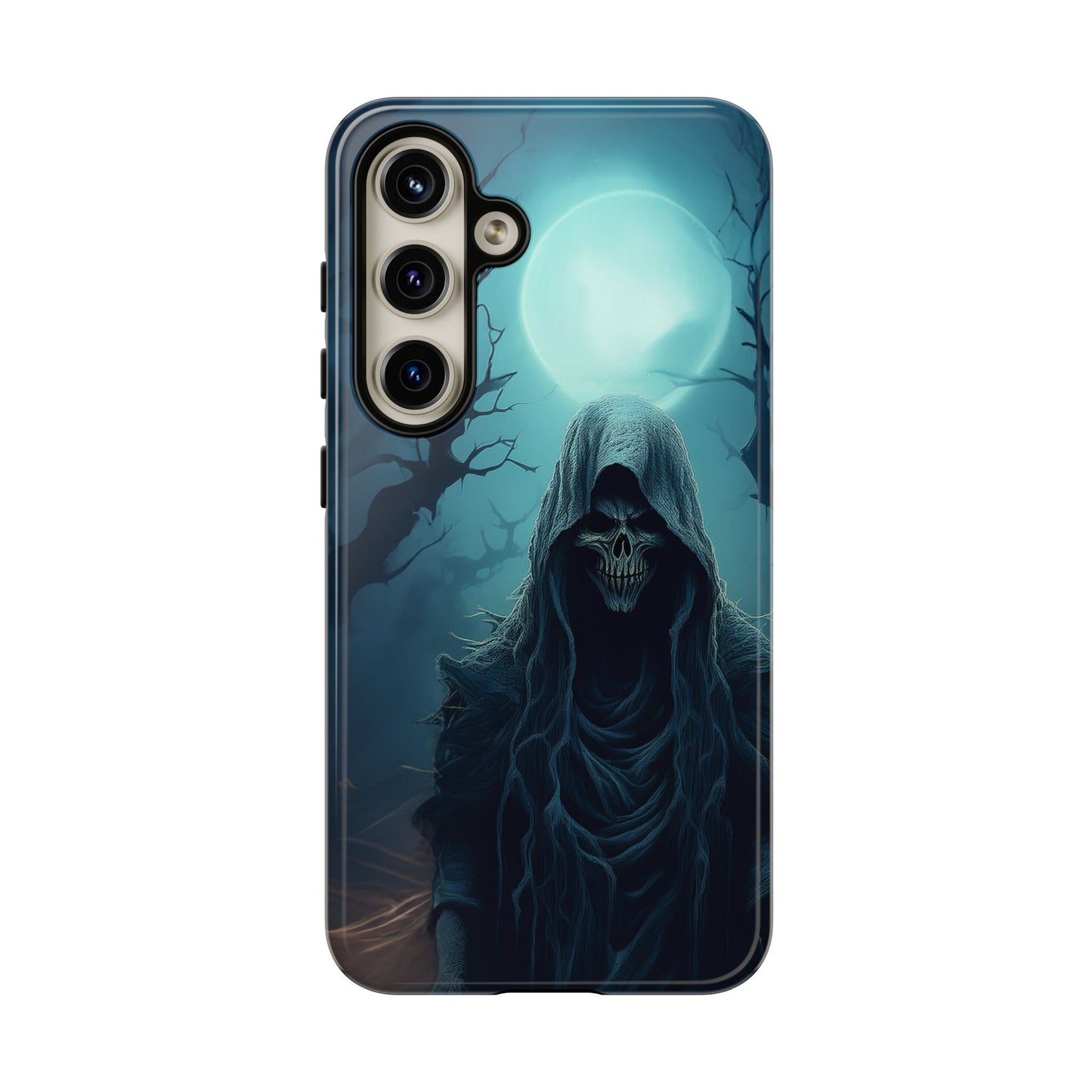 Horror Reaper iPhone Samsung Google Phone Case - Dark and Mysterious Design for Thrill Seekers