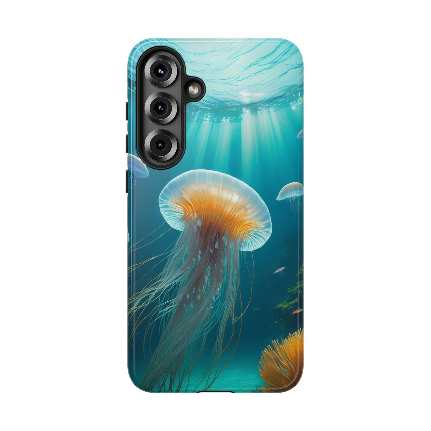 Elegant Jellyfish Samsung Galaxy Case - Fits Galaxy S23, S22, S21, S20, S10, Note 20, Note 10 - Unique Ocean-Inspired Phone Cover Gift