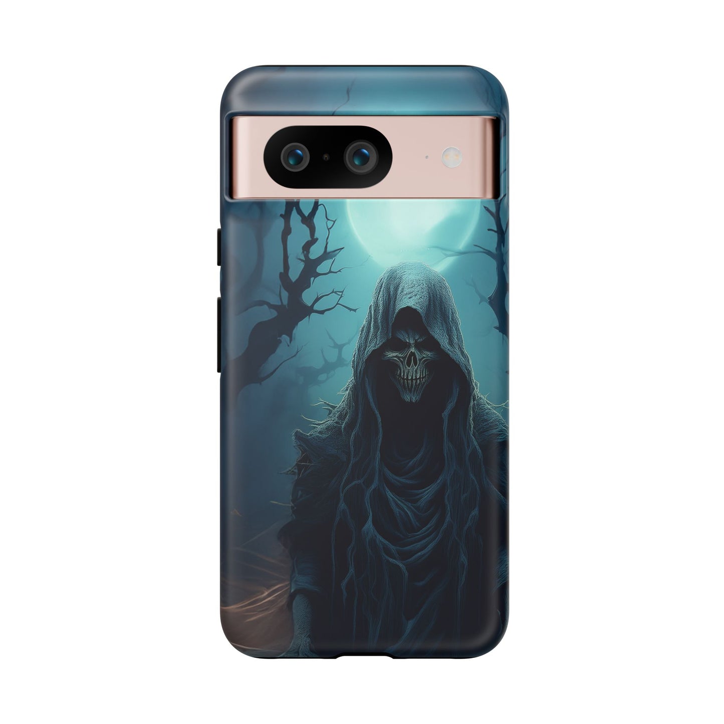 Horror Reaper iPhone Samsung Google Phone Case - Dark and Mysterious Design for Thrill Seekers