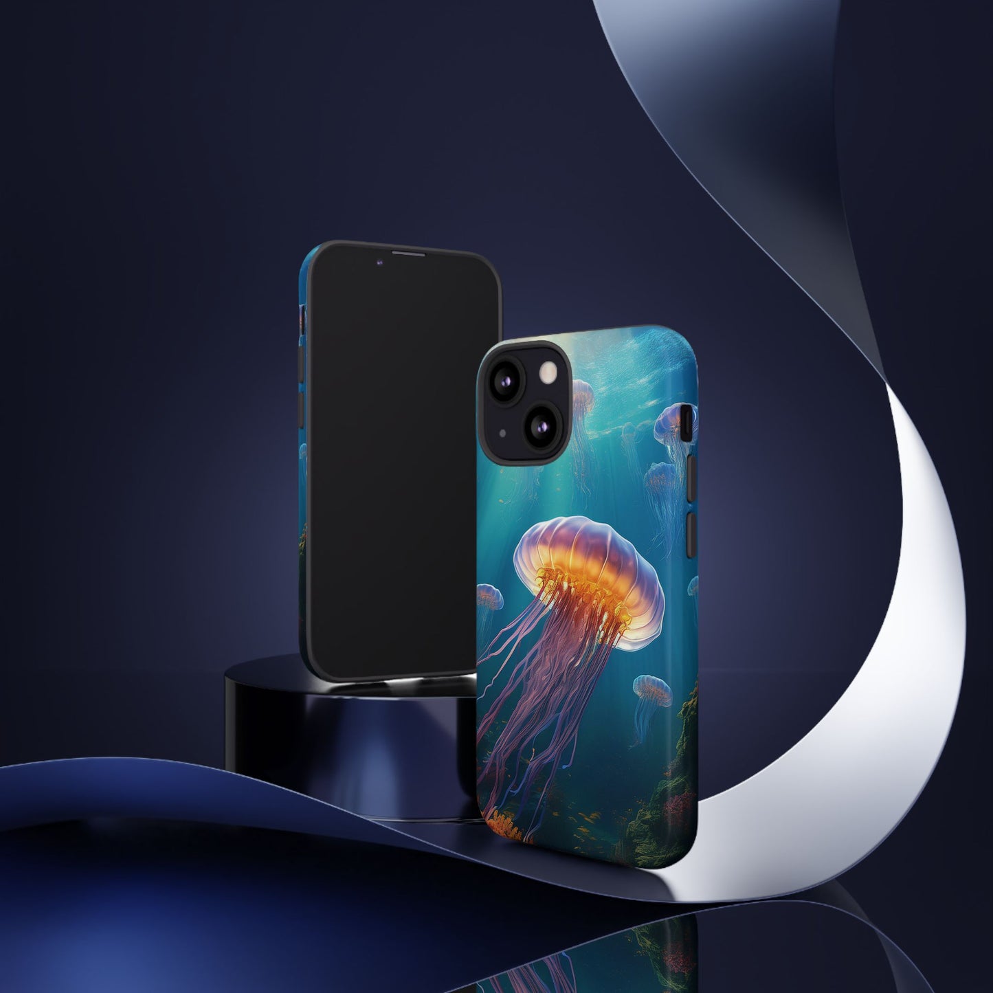 Vibrant Jellyfish iPhone Case - Fits iPhone 8, X, XR, 11, 12, 13, 14, 15, 16 Pro, Max, Mini - Stunning Ocean Art Case for iPhone Lovers