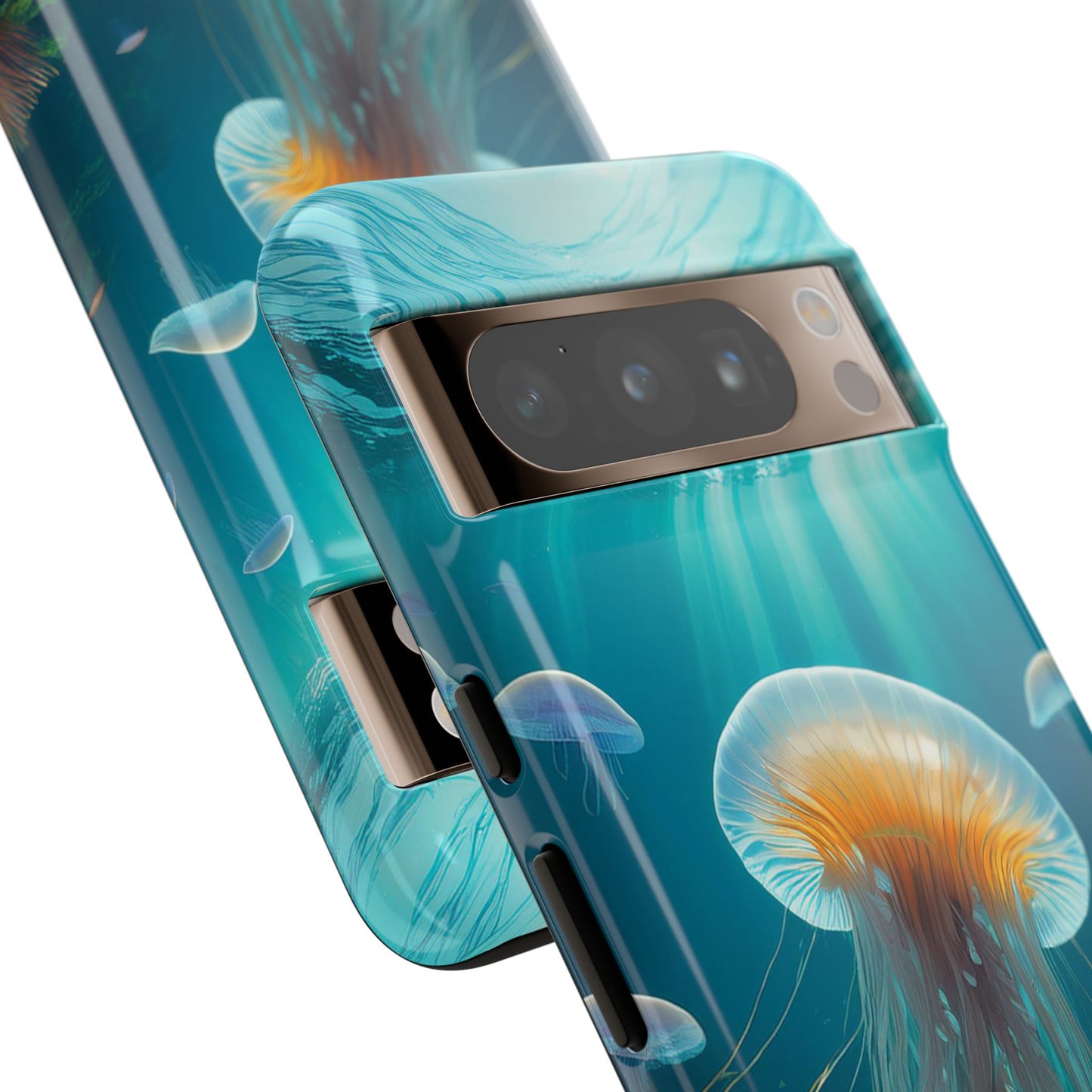 Elegant Jellyfish Google Pixel Case - Fits Pixel 8 Pro Pixel 8 Pixel 7 Pixel 6 Pro Pixel 6 Pixel 5 - Unique Ocean-Inspired Phone Cover Gift