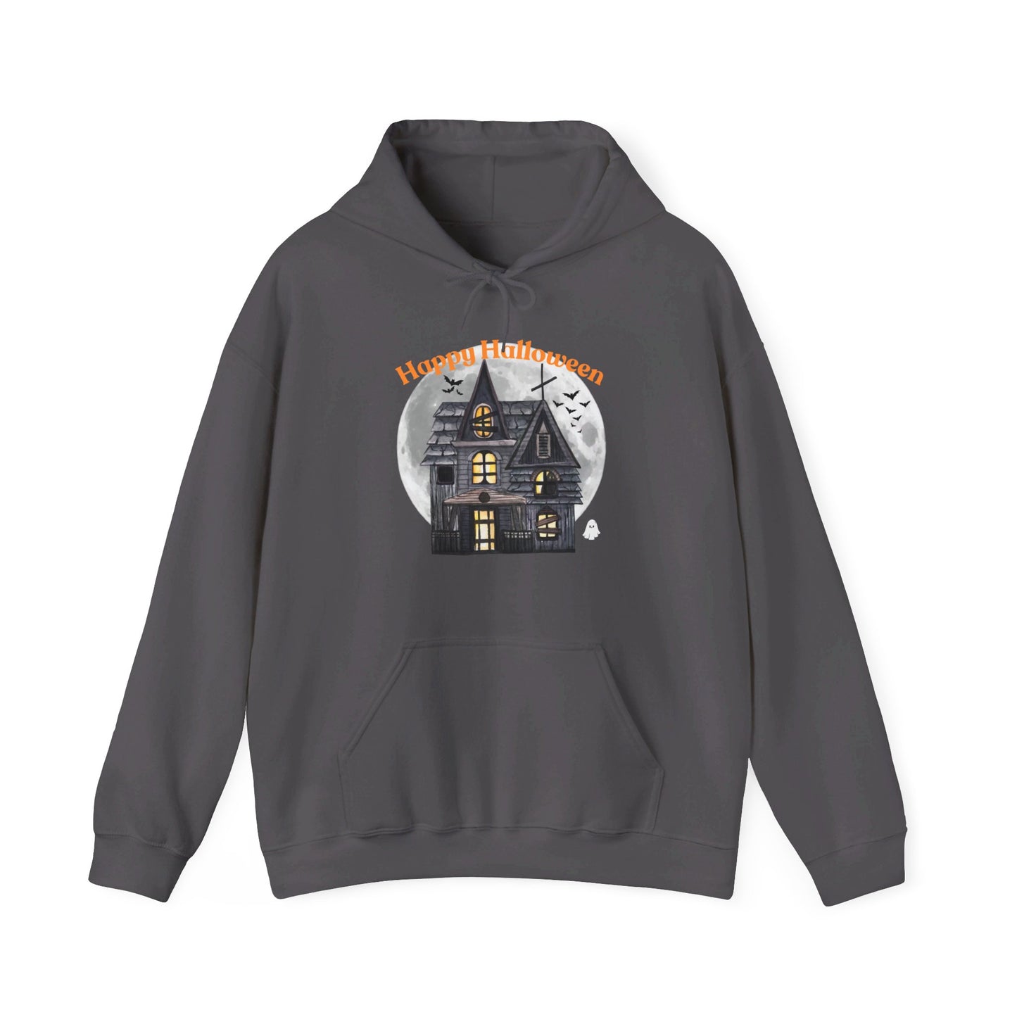 Custom Designed Unisex Happy Halloween Hooded Sweatshirt - Celebrate Halloween in Style